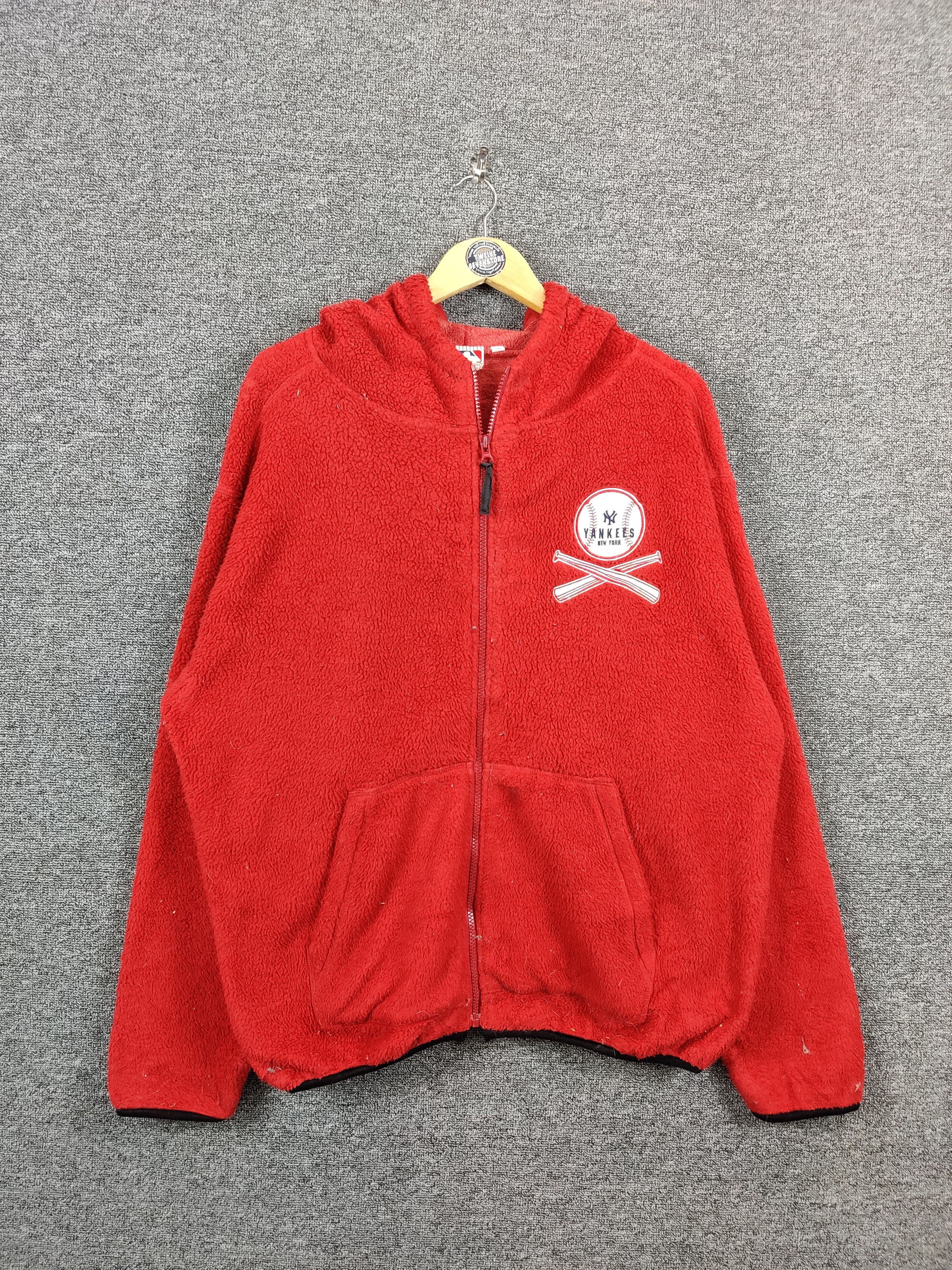 MLB Vintage MLB New York Yankees Fleece Zipper Jacket Size US XL / EU 56 / 4 - 1 Thumbnail