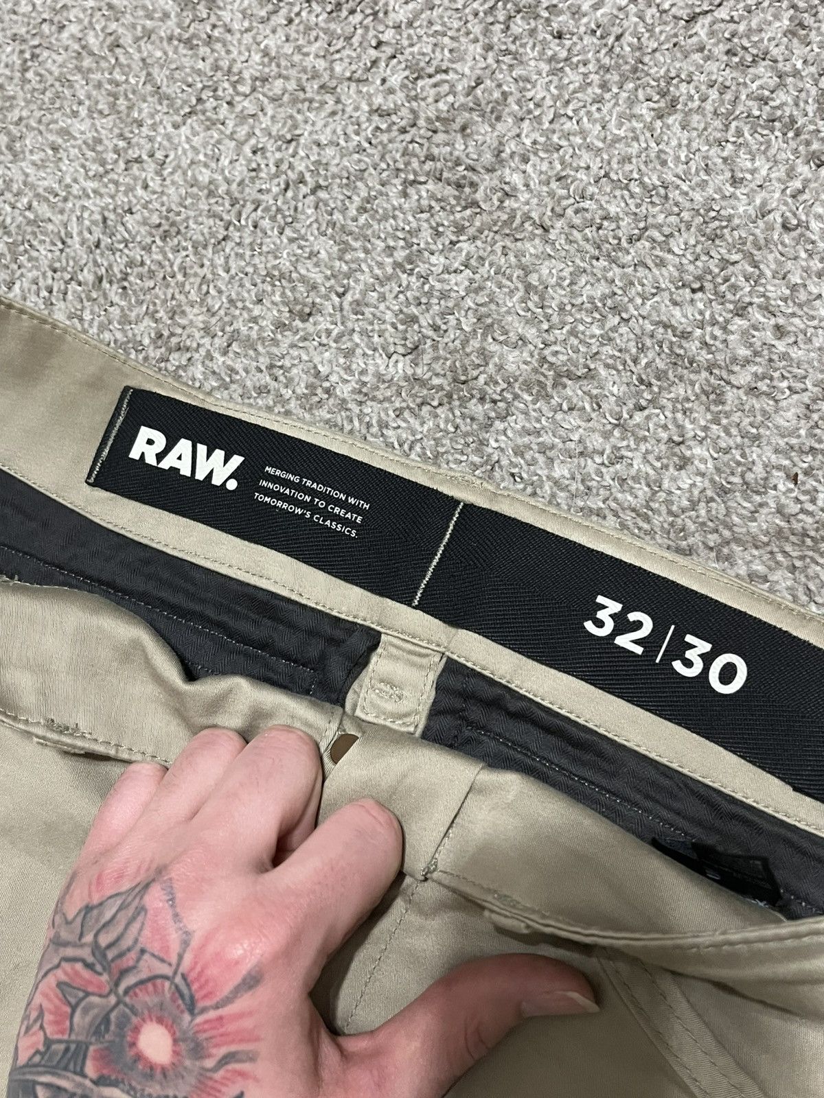 G-Star G Star Raw Khaki Cargos Size US 32 / EU 48 - 2 Thumbnail