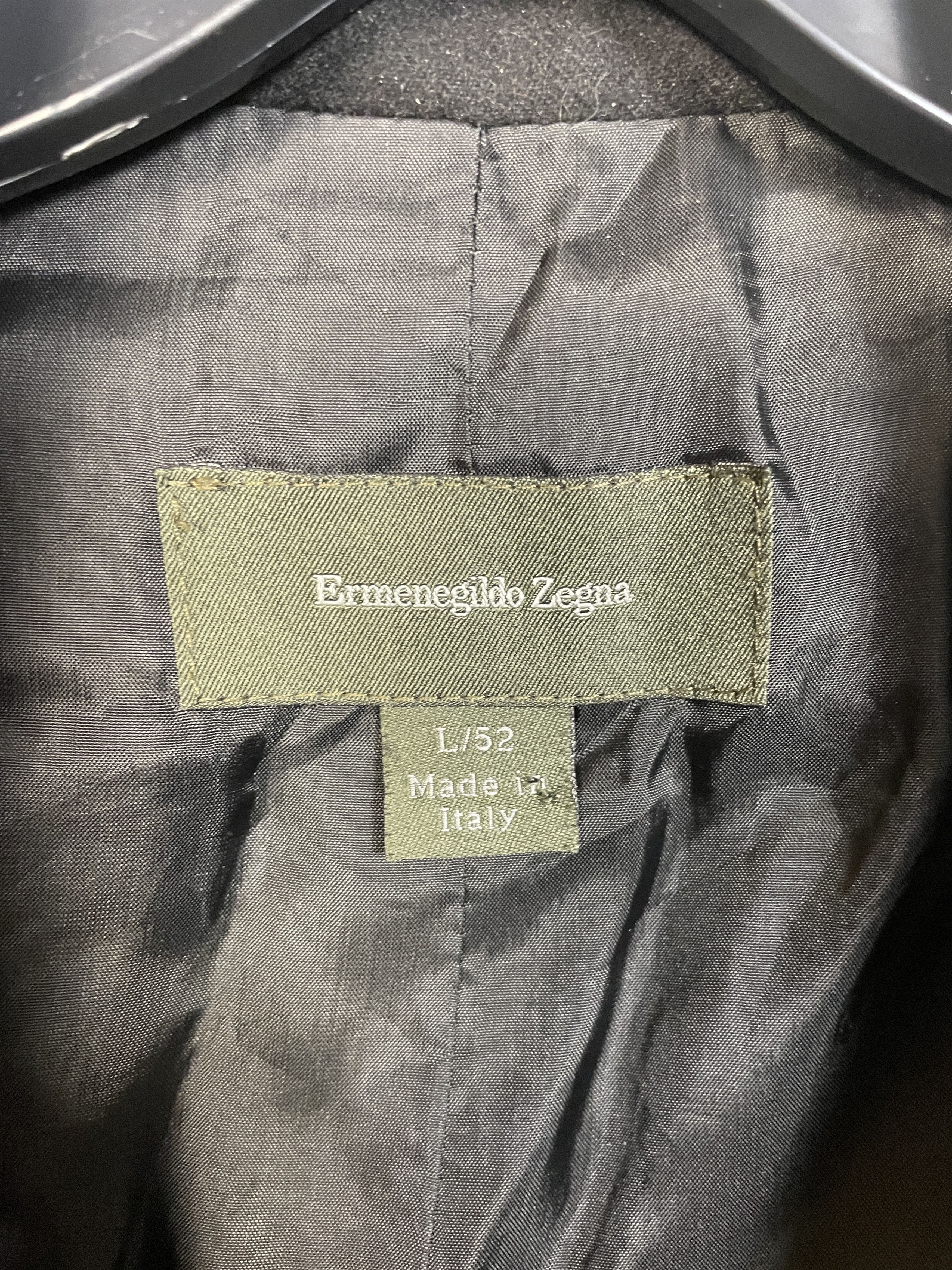 Ermenegildo Zegna Ermenegildo Zegna Black Cashmere Coat Size US L / EU 52-54 / 3 - 3 Thumbnail