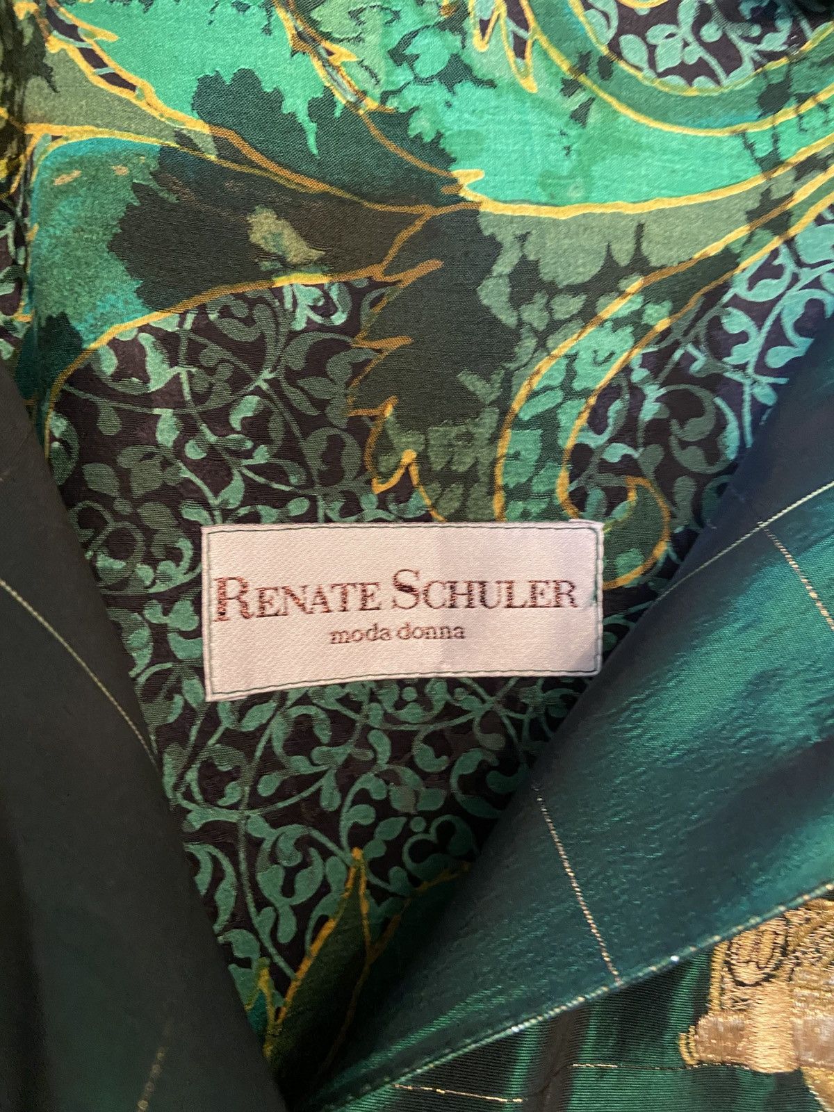 Other Vintage Renate Schuler 100% Silk Embroidered Bomber Jacket Size ONE SIZE - 10 Thumbnail