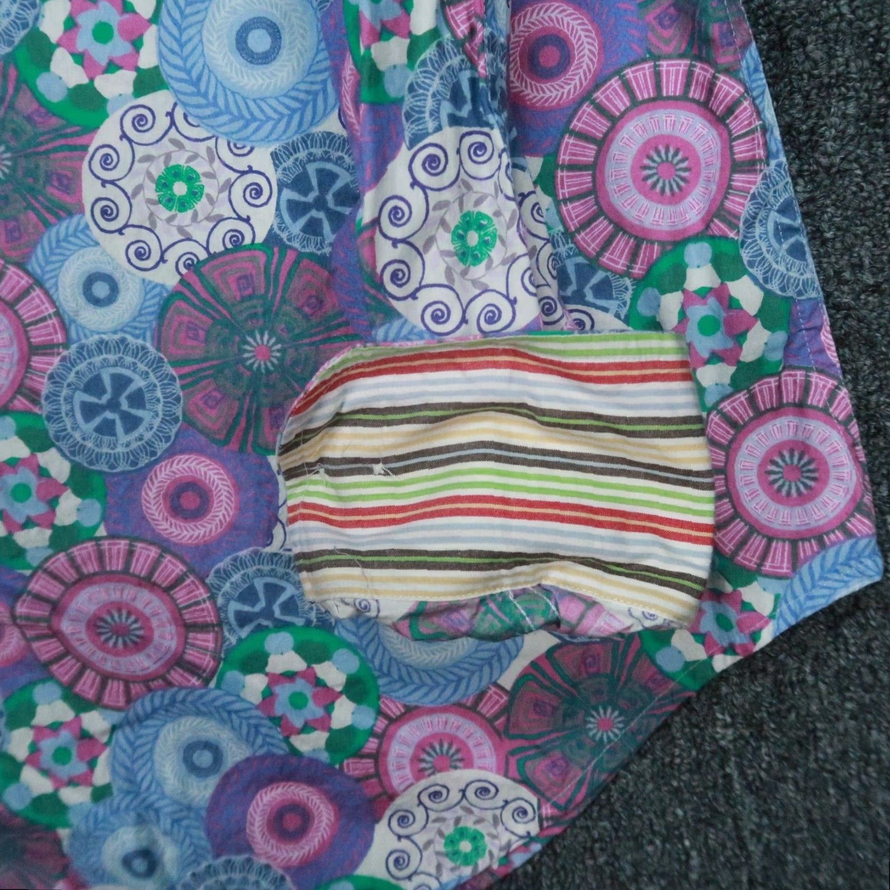 Robert Graham Robert Graham Shirt Mens Large Blue Purple Abstract Flip Cuff Colorful Button-Up Size US L / EU 52-54 / 3 - 4 Thumbnail