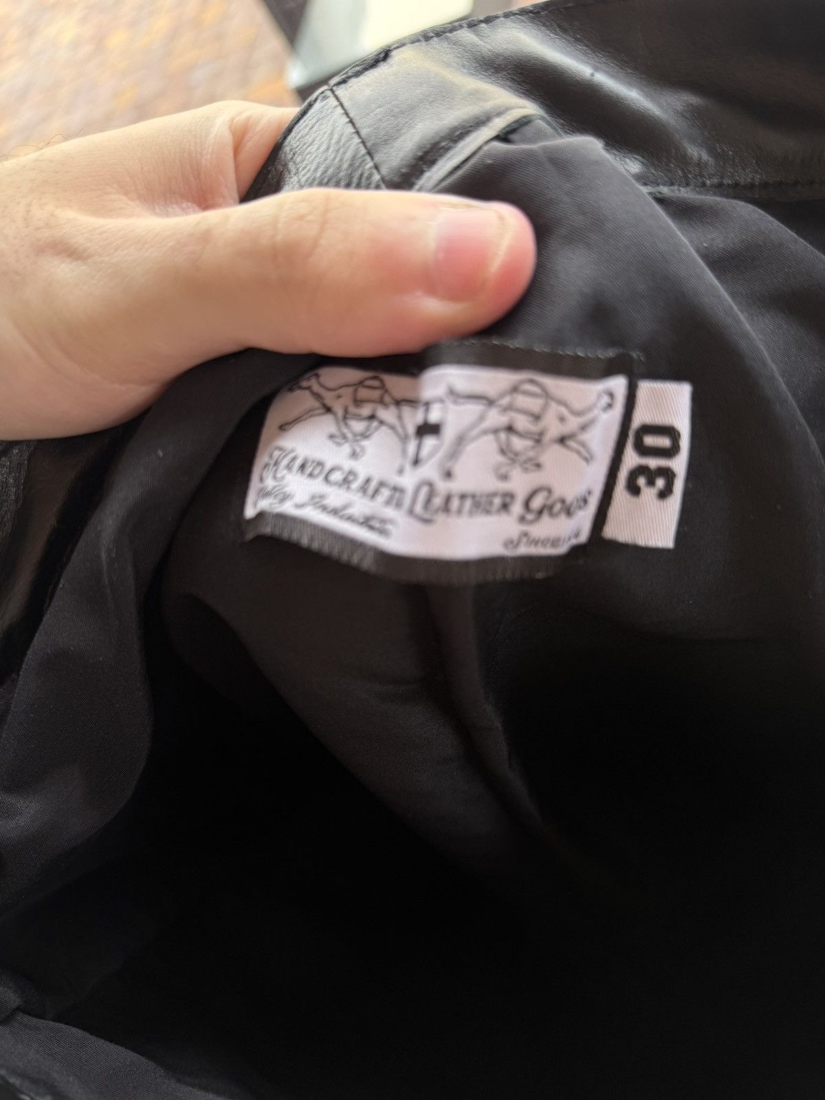 Vale Vale Forever Leather Croxxx Denim – Black / Pink 30 NWT Rare Size US 30 / EU 46 - 8 Thumbnail