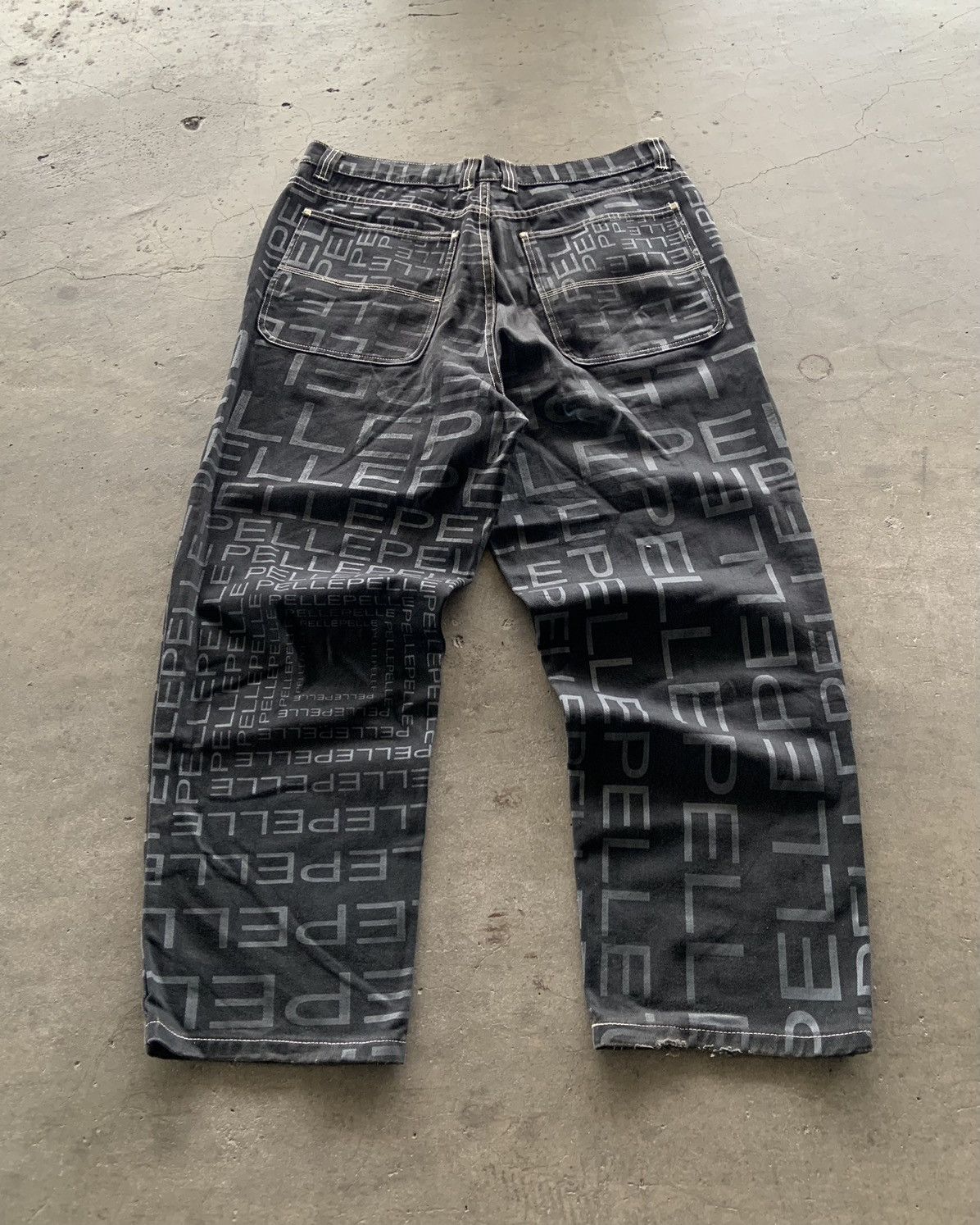 Pelle Pelle Vintage Pelle Pelle Full Print Super Baggy Jeans Size US 40 / EU 56 - 7 Thumbnail