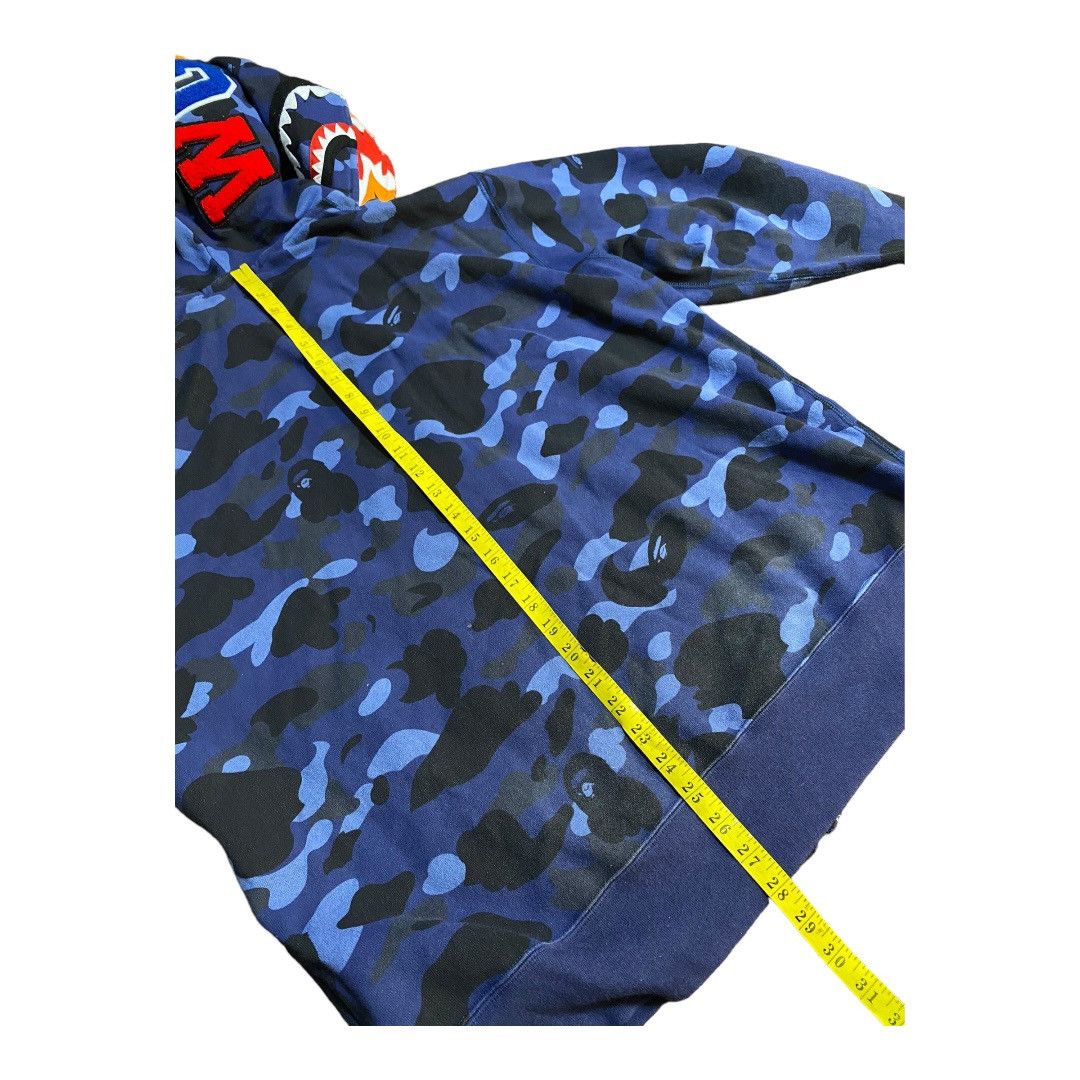 Bape BAPE Double Shark / Tiger Full Zip Hoodie Blue camo Size US XXL / EU 58 / 5 - 7 Thumbnail