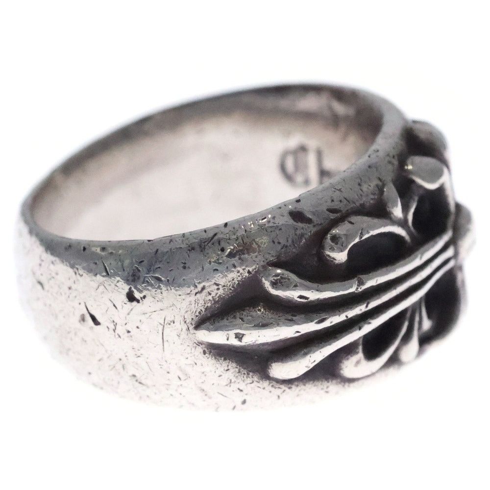 CHROME HEARTS Floral Cross Ring Silver BCA346