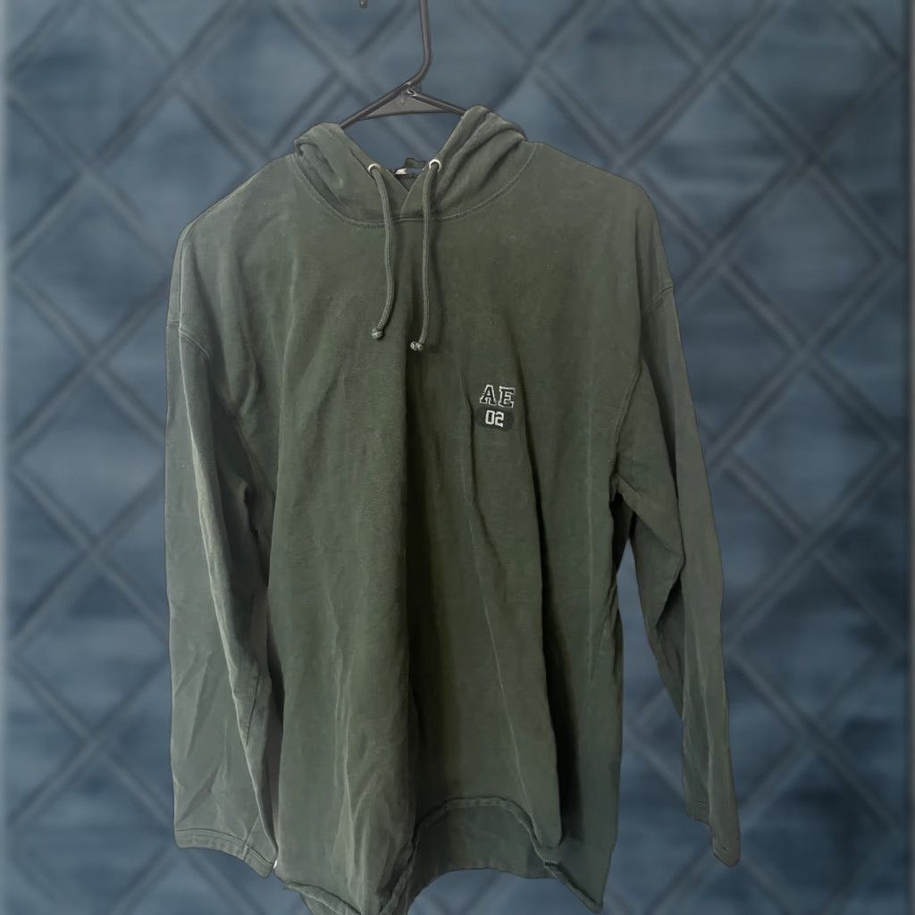American Eagle Outfitters American Eagle Outfitters Men’s Green Hoodie Sz M Pullover Crew Neck Logo Vintage No Size US M / EU 48-50 / 2 - 1 Thumbnail