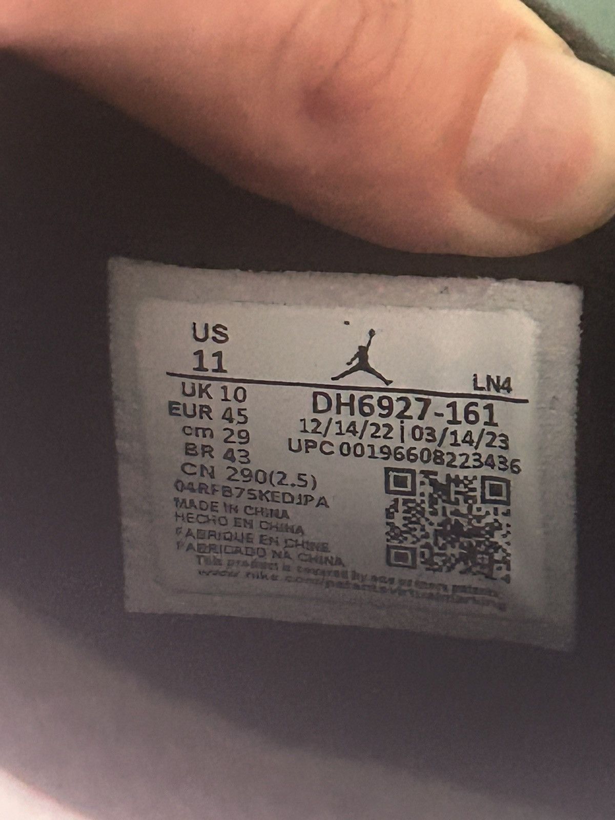 Jordan Brand Nike Air Jordan 4 Red Cement 2023 Size US 11 / EU 44 - 9 Thumbnail