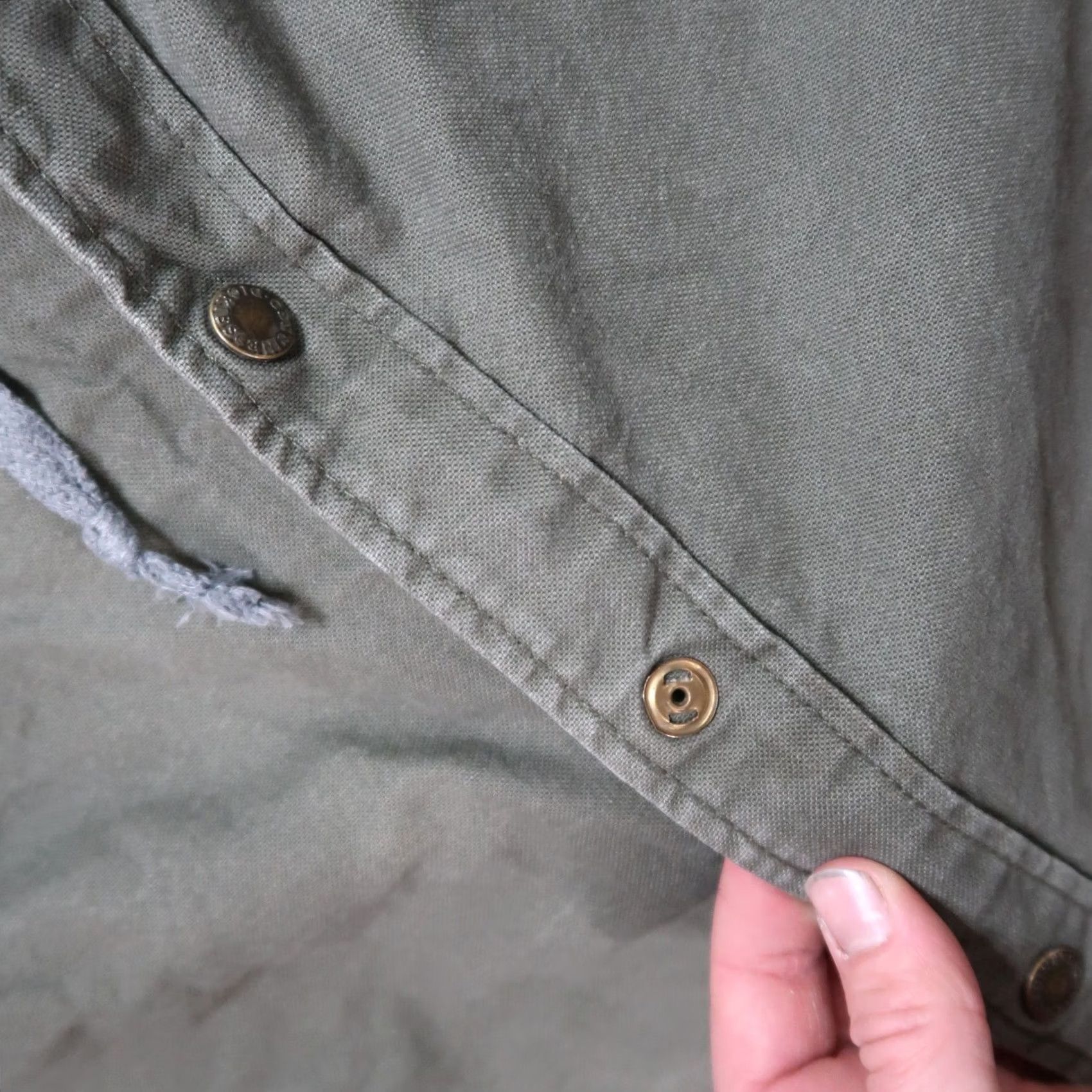 Dickies VINTAGE Dickies Quilted Lined Jacket Hooded 3XL Green Canvas Workwear Mens Bomber Jacket Size US XXL / EU 58 / 5 - 4 Thumbnail