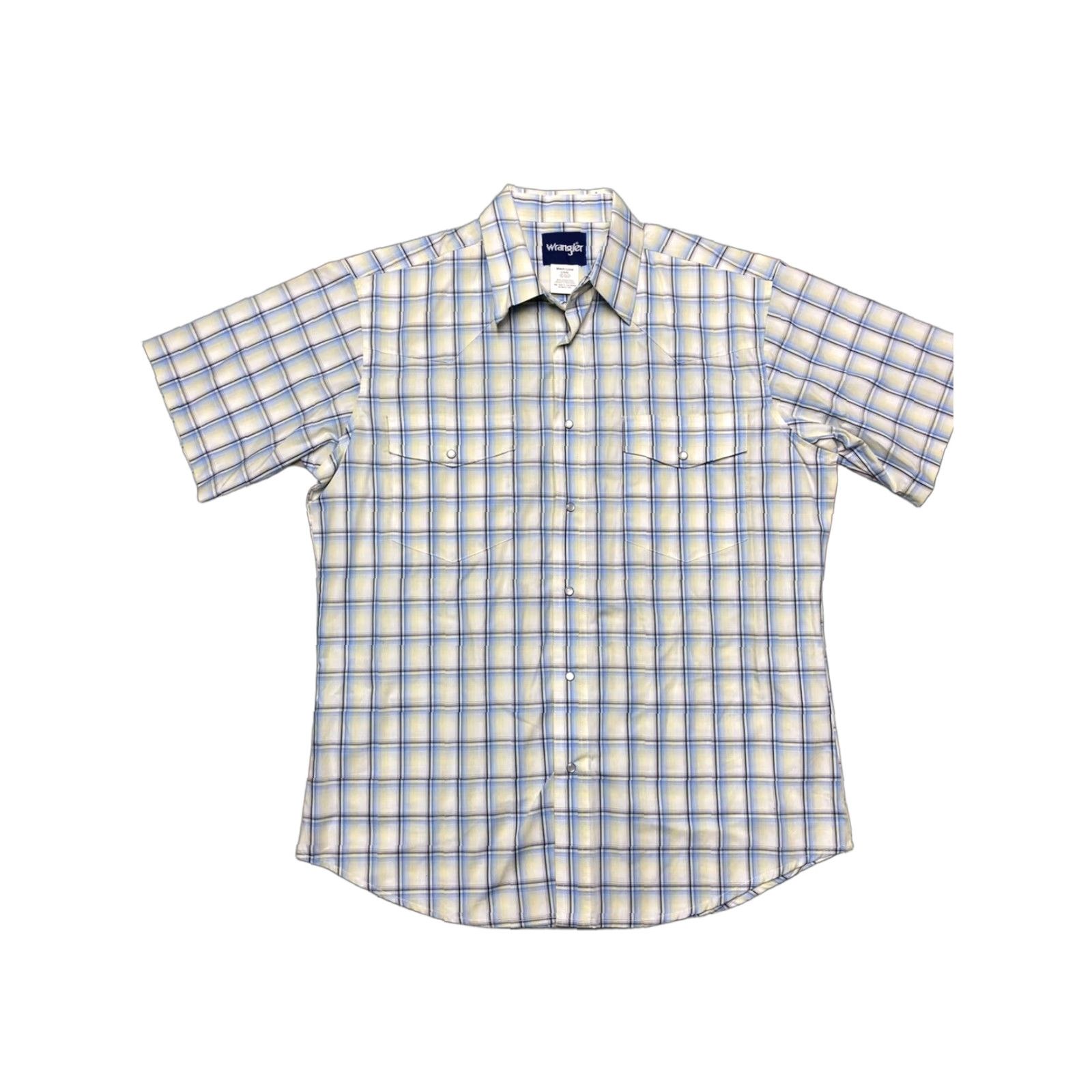 Wrangler VINTAGE Wrangler Pearl snap western shirt shadow plaid short sleeve cotton Large Mens Sizing: L Size US L / EU 52-54 / 3 - 1 Thumbnail
