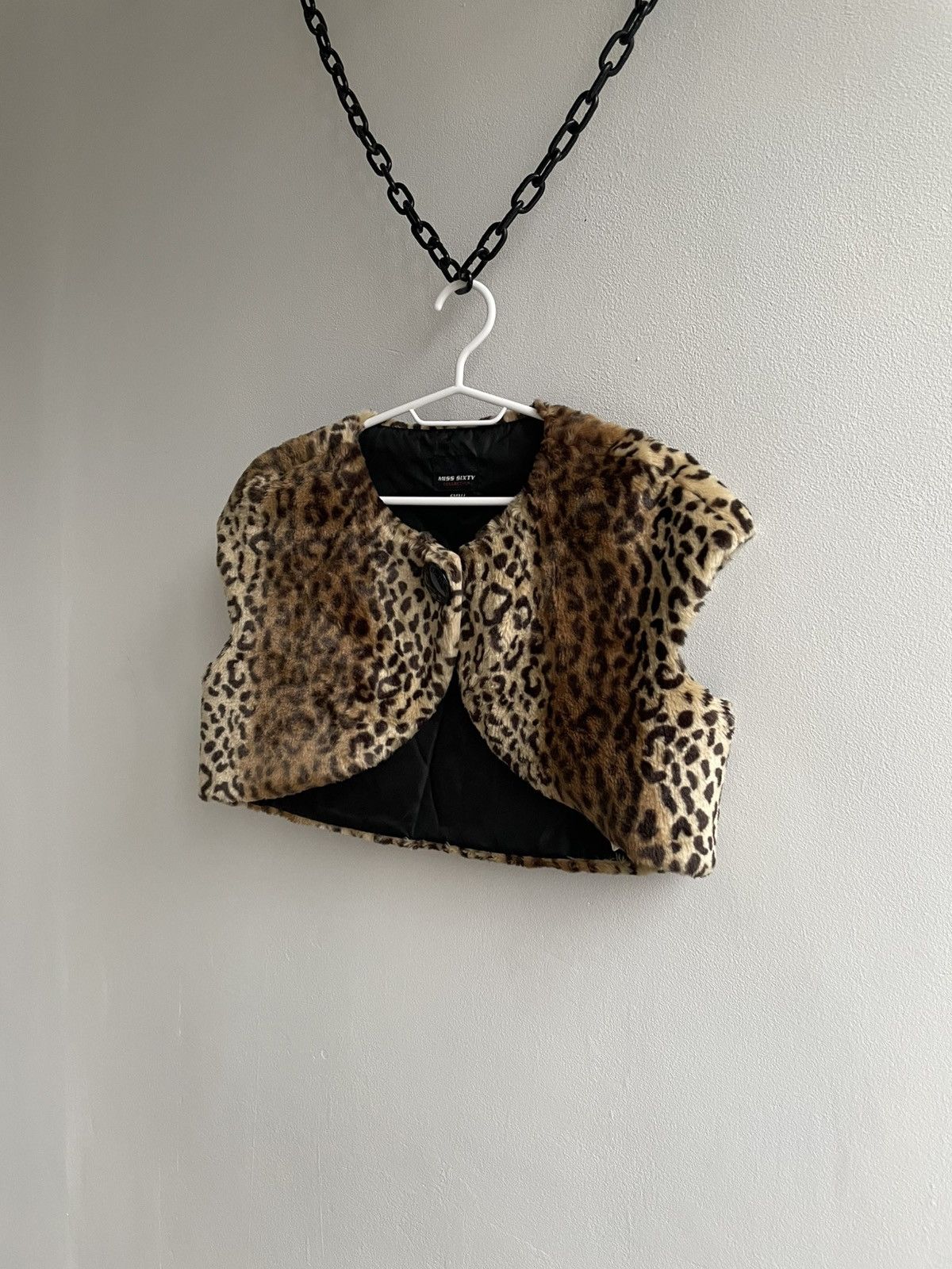 Miss Sixty Miss Sixty Vest Jacket Leopard Pattern Print Y2K Avant Garde Size S / US 4 / IT 40 - 2 Thumbnail