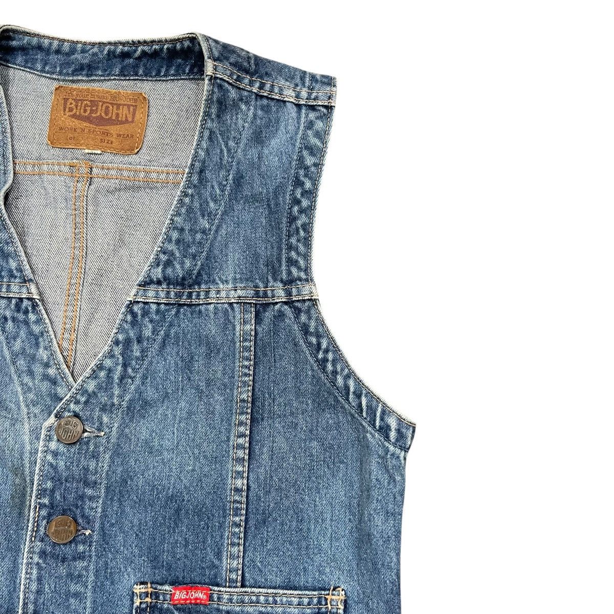 Big John Vintage Big John Denim Vest Size US M / EU 48-50 / 2 - 3 Thumbnail