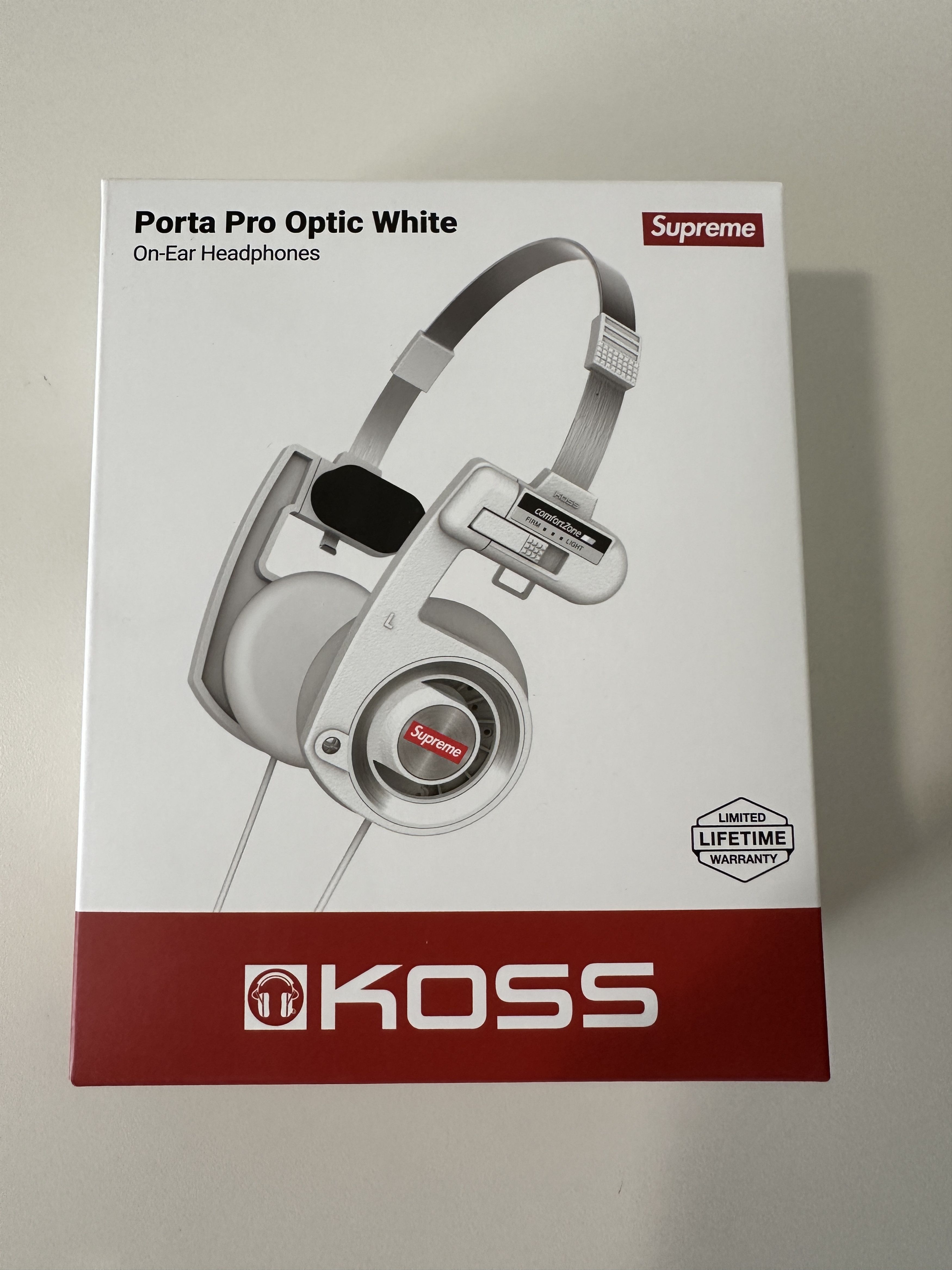 Supreme Supreme Koss Porta Pro Optic White Headphones NEW | Grailed