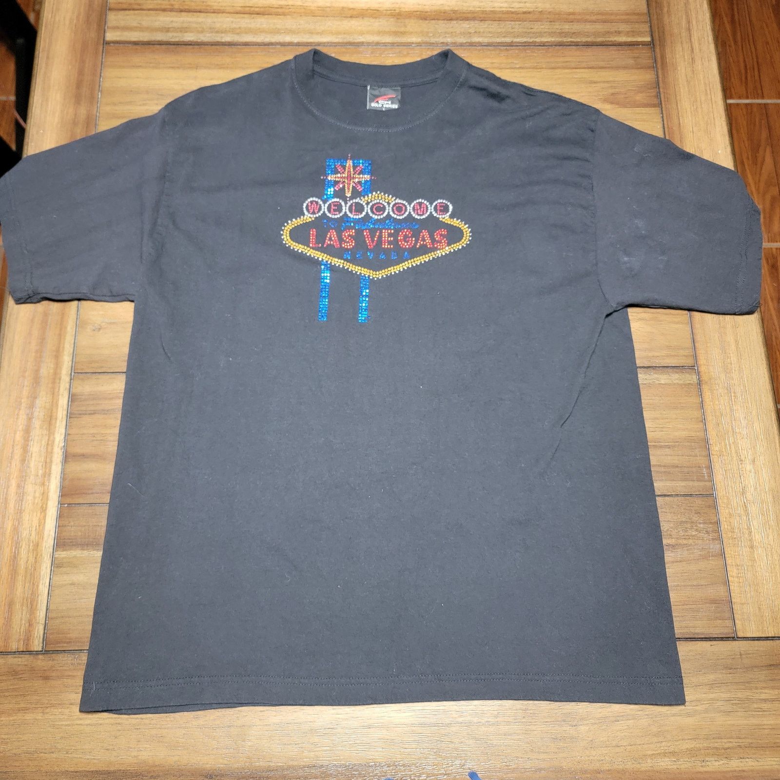 Other Welcome To Las Vegas Bling Black Tee - Size Large Size L / US 10 / IT 46 - 1 Thumbnail