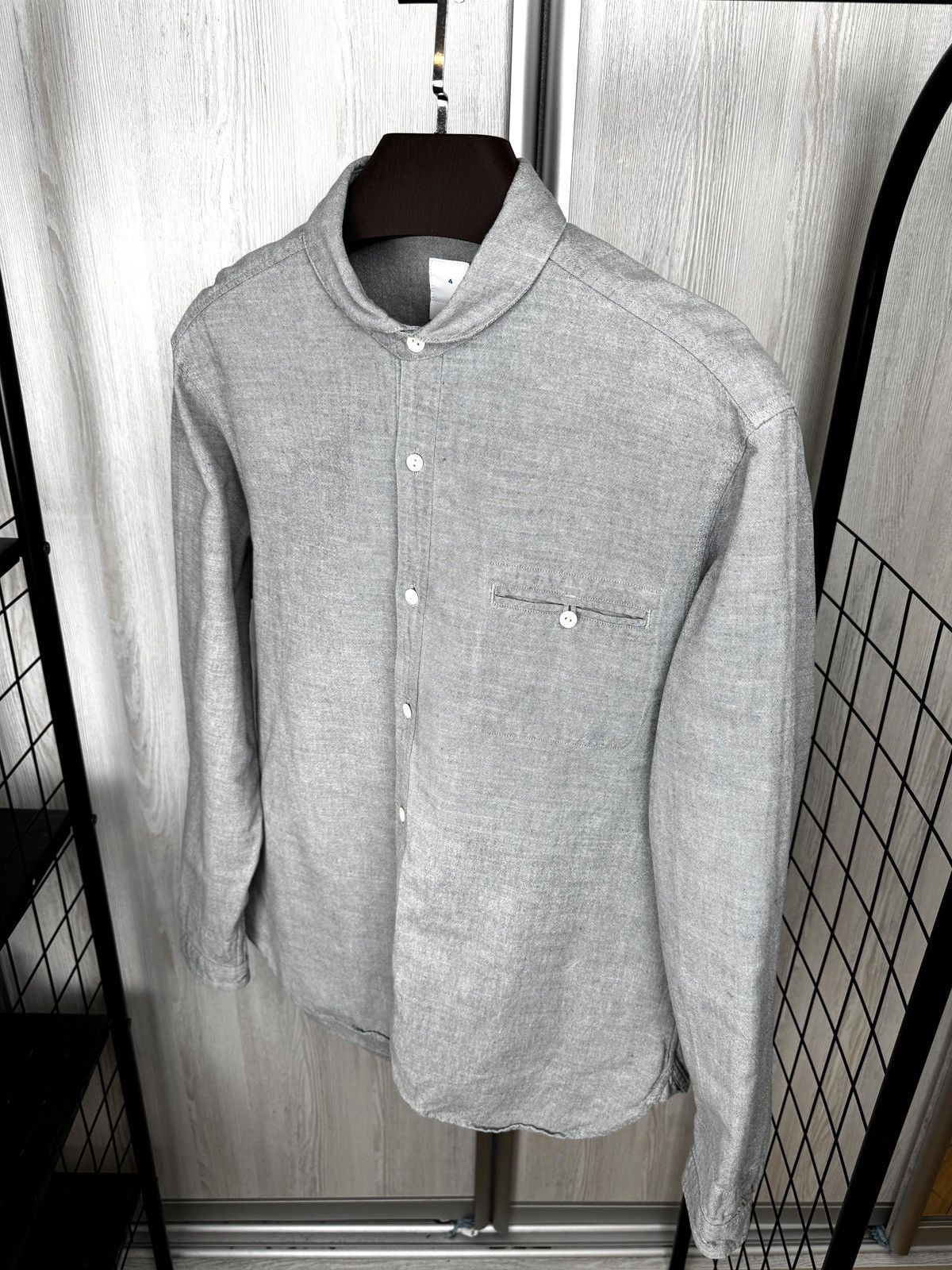 Japanese Brand maillot sunset round work grey made in japan shirt size 4 Size US L / EU 52-54 / 3 - 6 Thumbnail