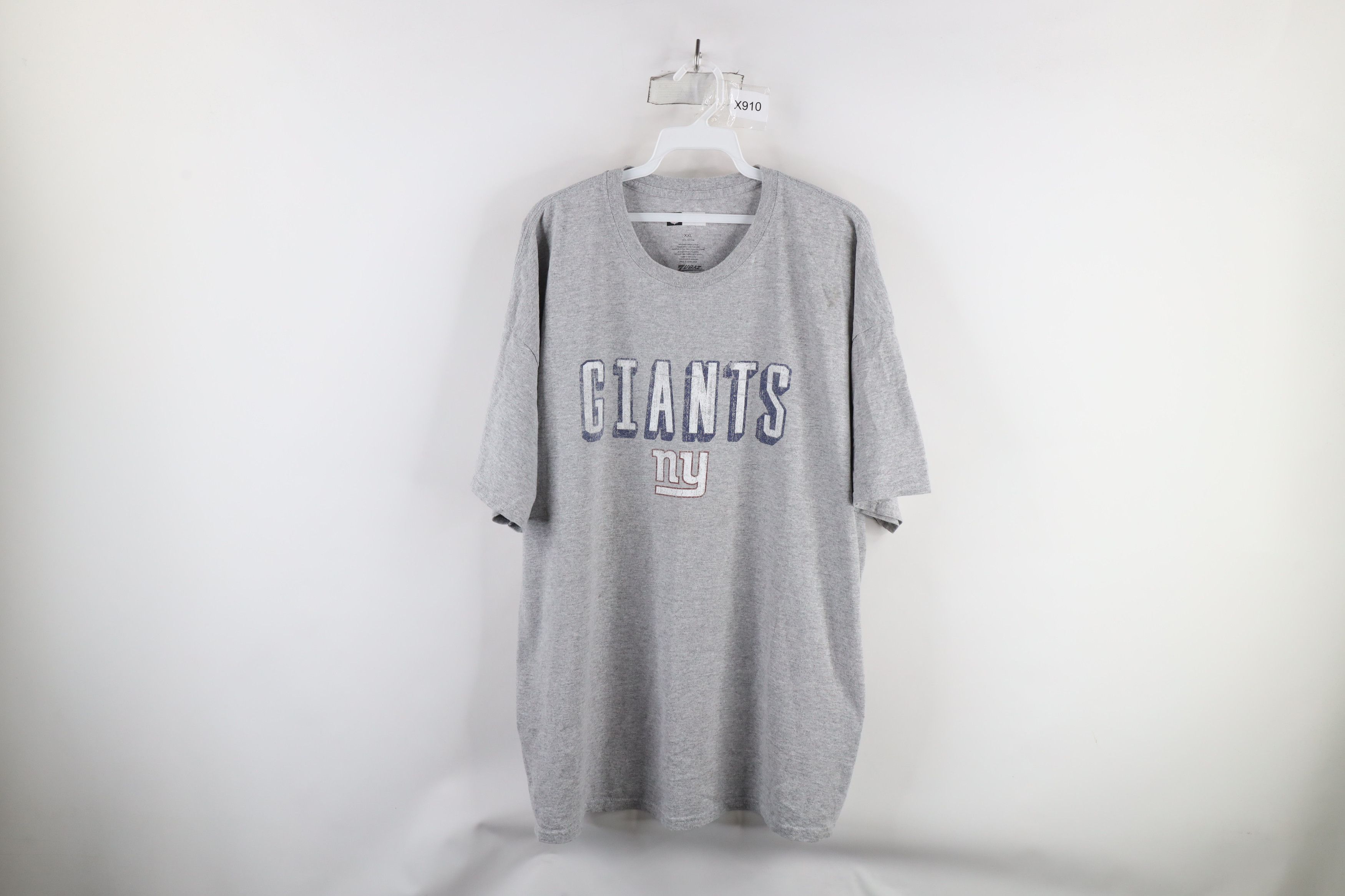 Vintage Vintage NFL Spell Out New York Giants Football T-Shirt Gray Size US XXL / EU 58 / 5 - 1 Thumbnail