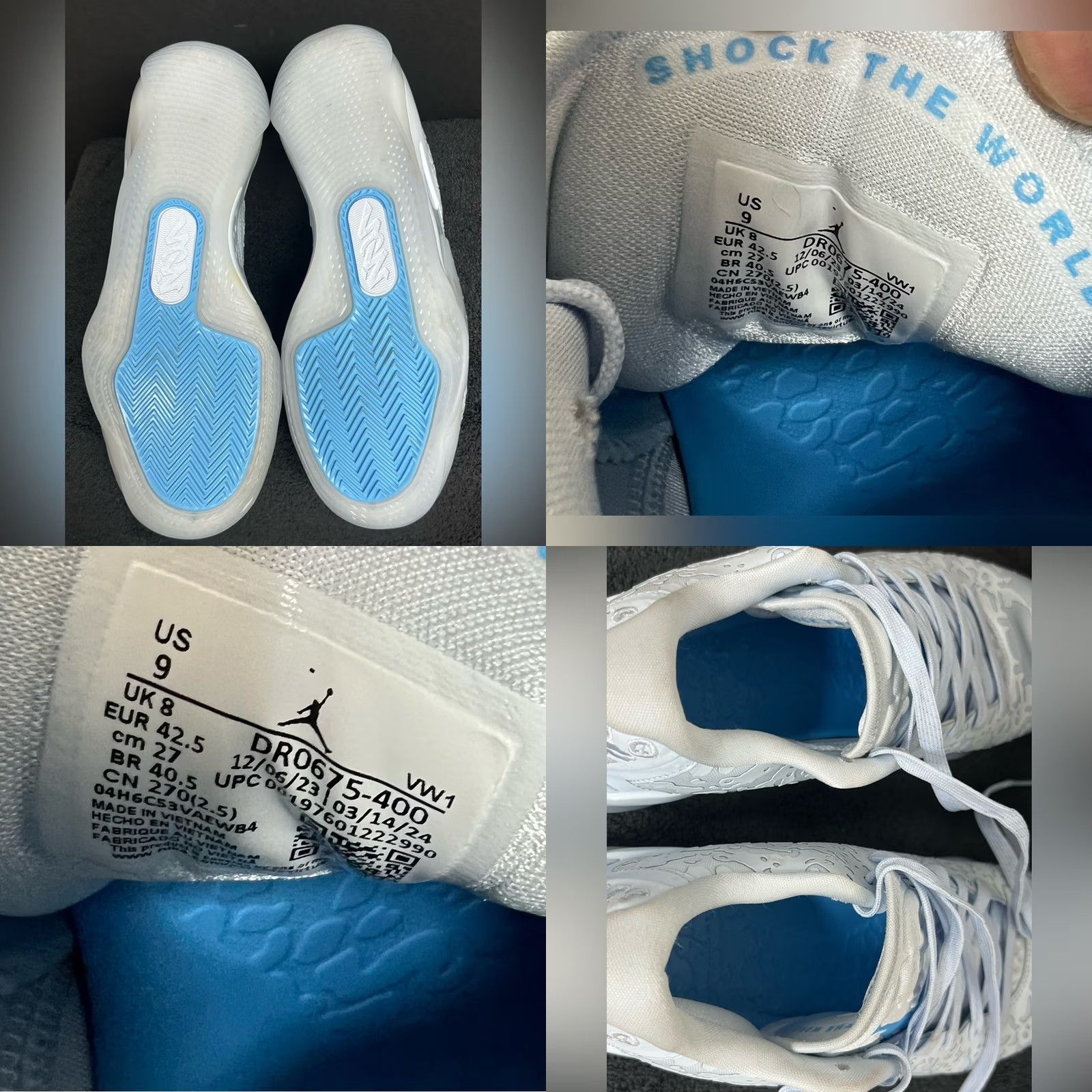 Jordan Brand Jordan Zion 3 Half Moon Shirt Mens Size 9 Blue Nike? Size US 9 / EU 42 - 8 Thumbnail