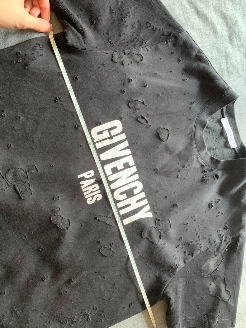 Givenchy Givenchy Double-Layered Ripped Short Sleeve Size US XXS / EU 40 - 6 Thumbnail