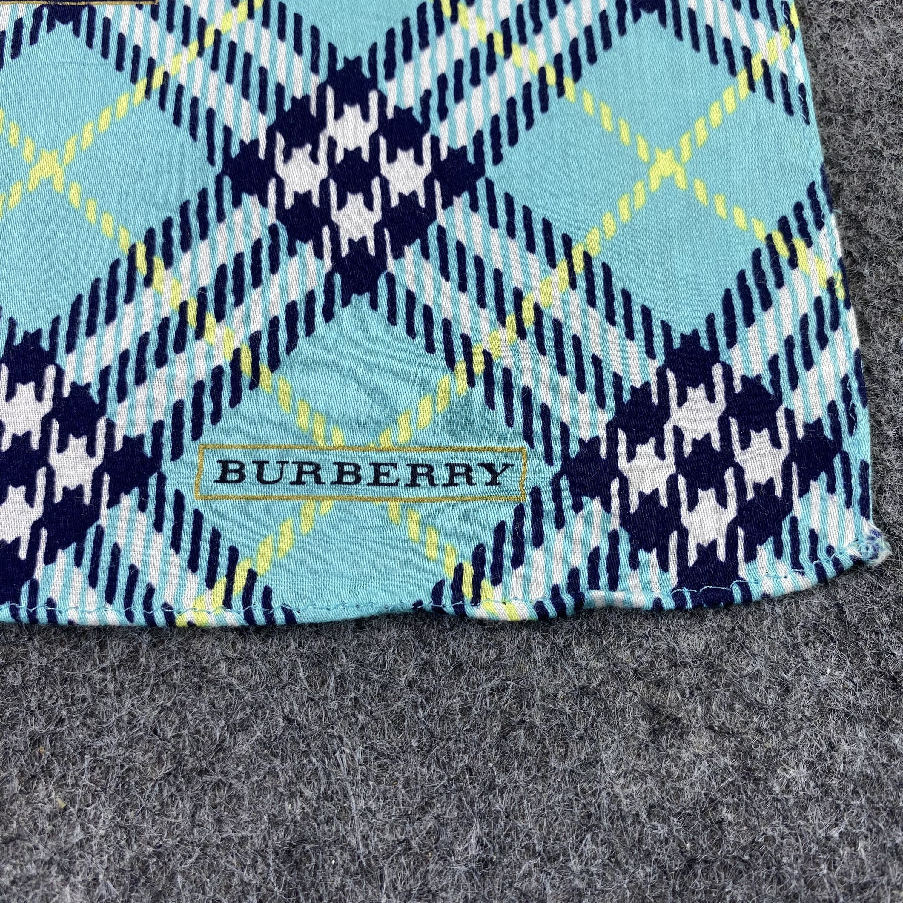 Burberry × Vintage Burberry Handkerchief / Bandana / Neckerchief-B1317 Size ONE SIZE - 5 Thumbnail