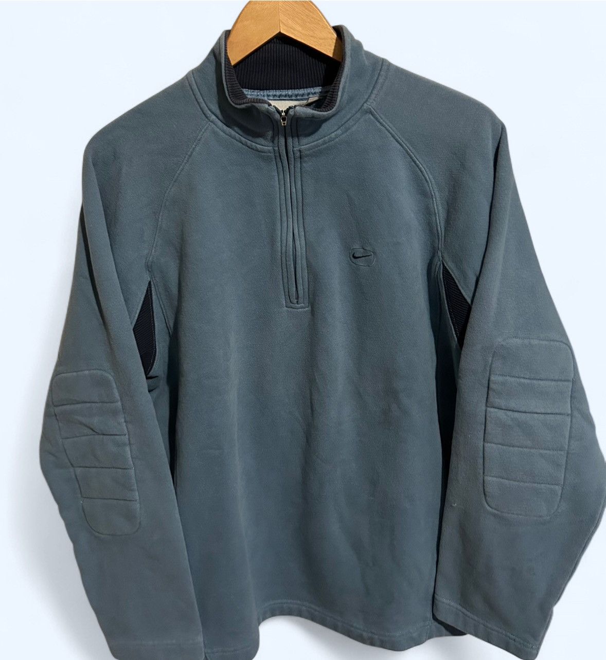 Nike Vintage Blue Y2K Nike Quarter Zip Size Medium Size US M / EU 48-50 / 2 - 1 Thumbnail