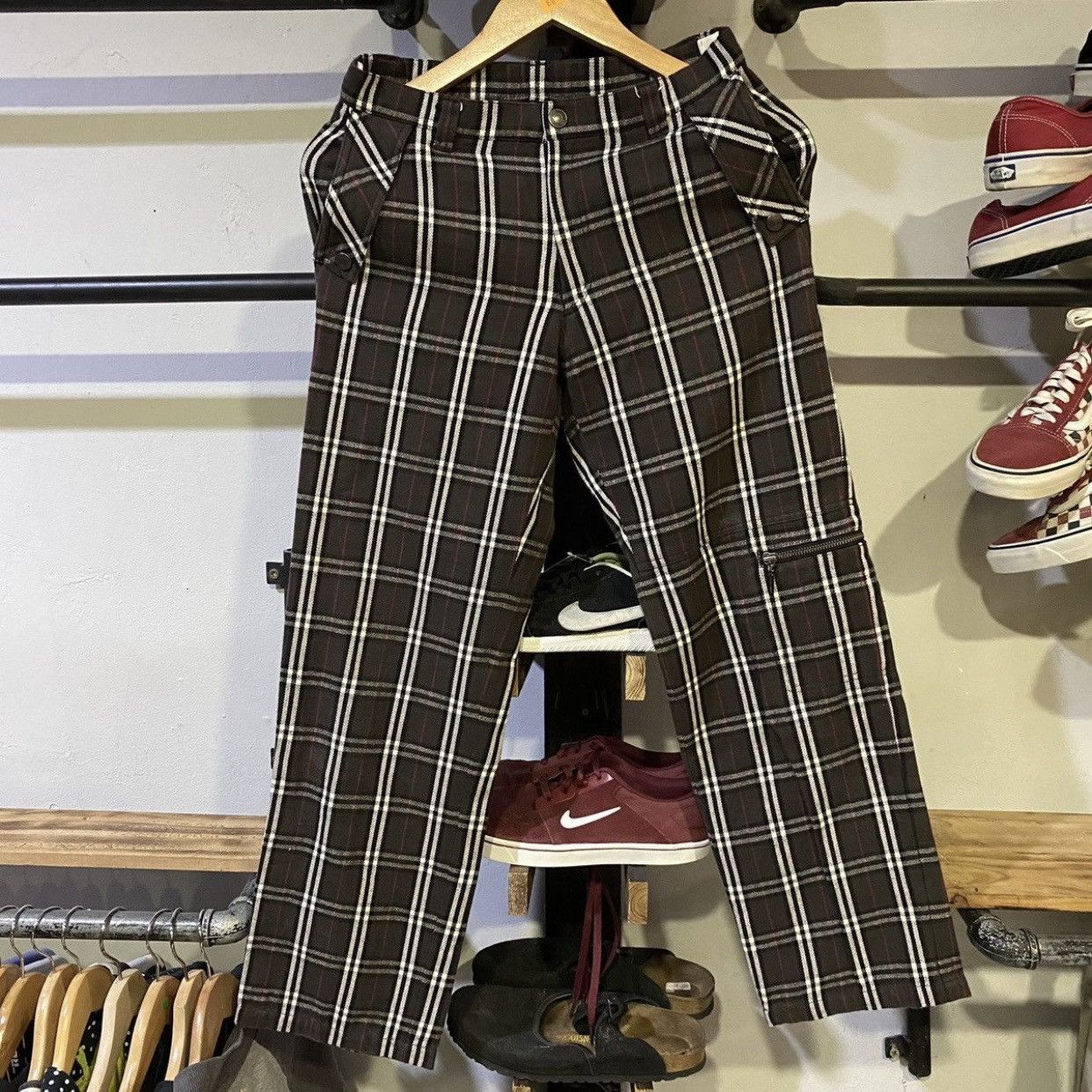 Burberry × Vintage Vintage Burberry London Nova Check Stretchable Pants Size US 28 / EU 44 - 1 Thumbnail