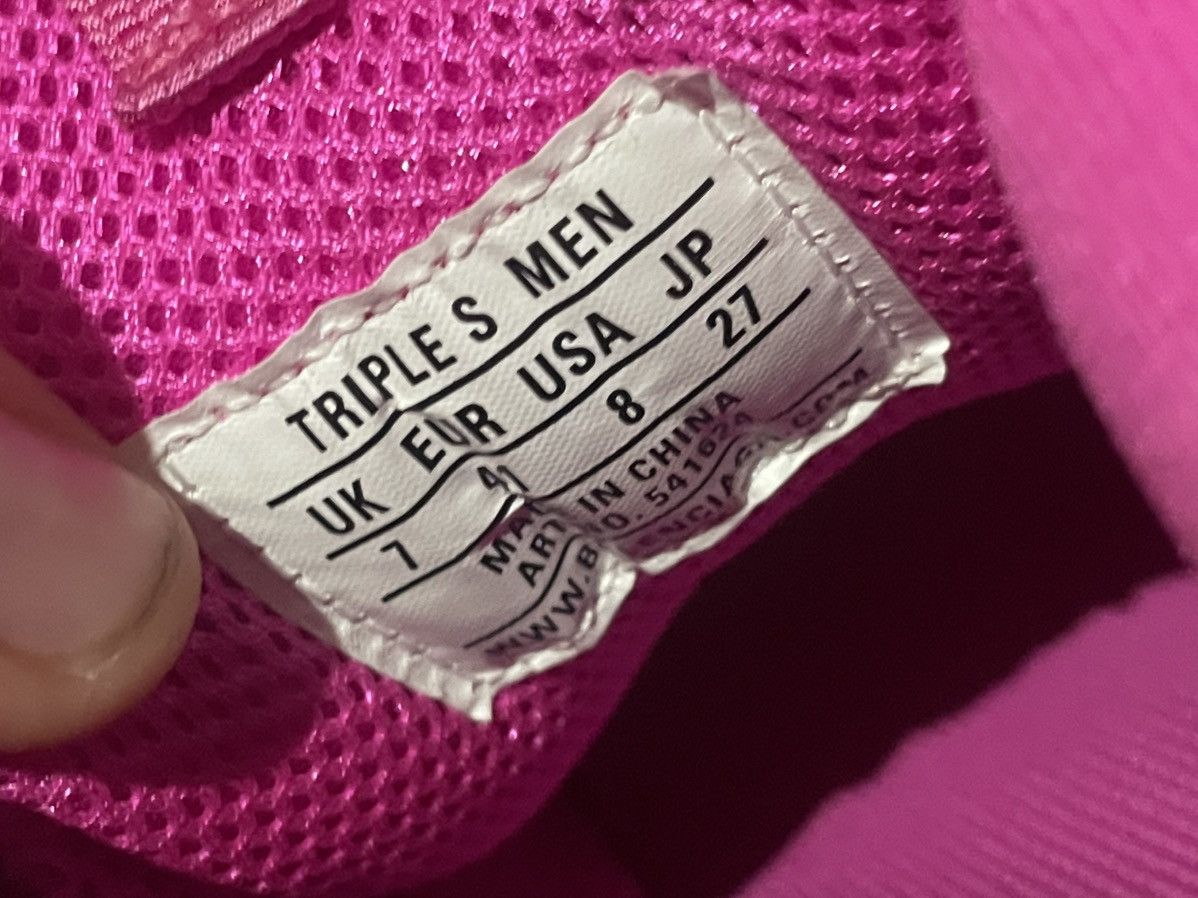 Balenciaga Balenciaga Hot Pink Clear Sole Triple S Brand New With Tags Size US 9 / EU 42 - 12 Thumbnail