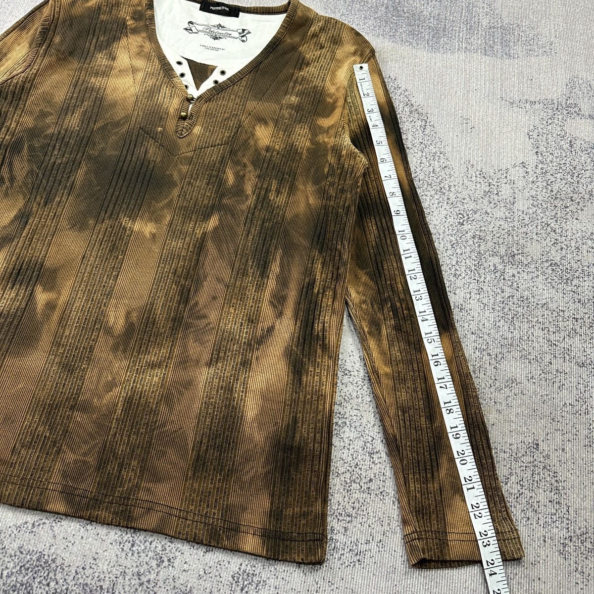 Japanese Brand Petitreitre tie dye longsleeve Tshirt Size US S / EU 44-46 / 1 - 6 Thumbnail