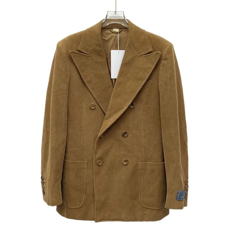 Gucci Gucci Brown cotton lapel double-breasted long-sleeved suit Size 46R - 1 Thumbnail