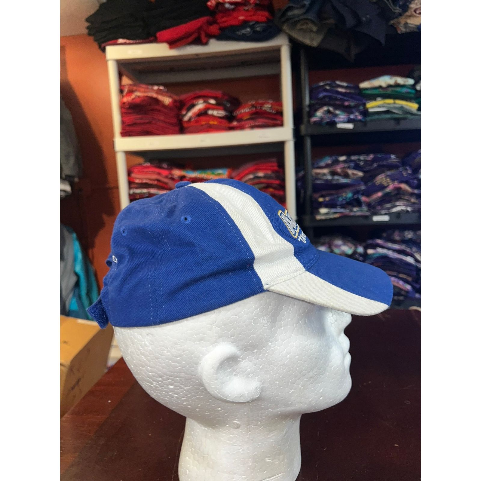 Vintage Vintage Aarons Hat Dream Machine Blue Cap Headwear Size ONE SIZE - 5 Thumbnail