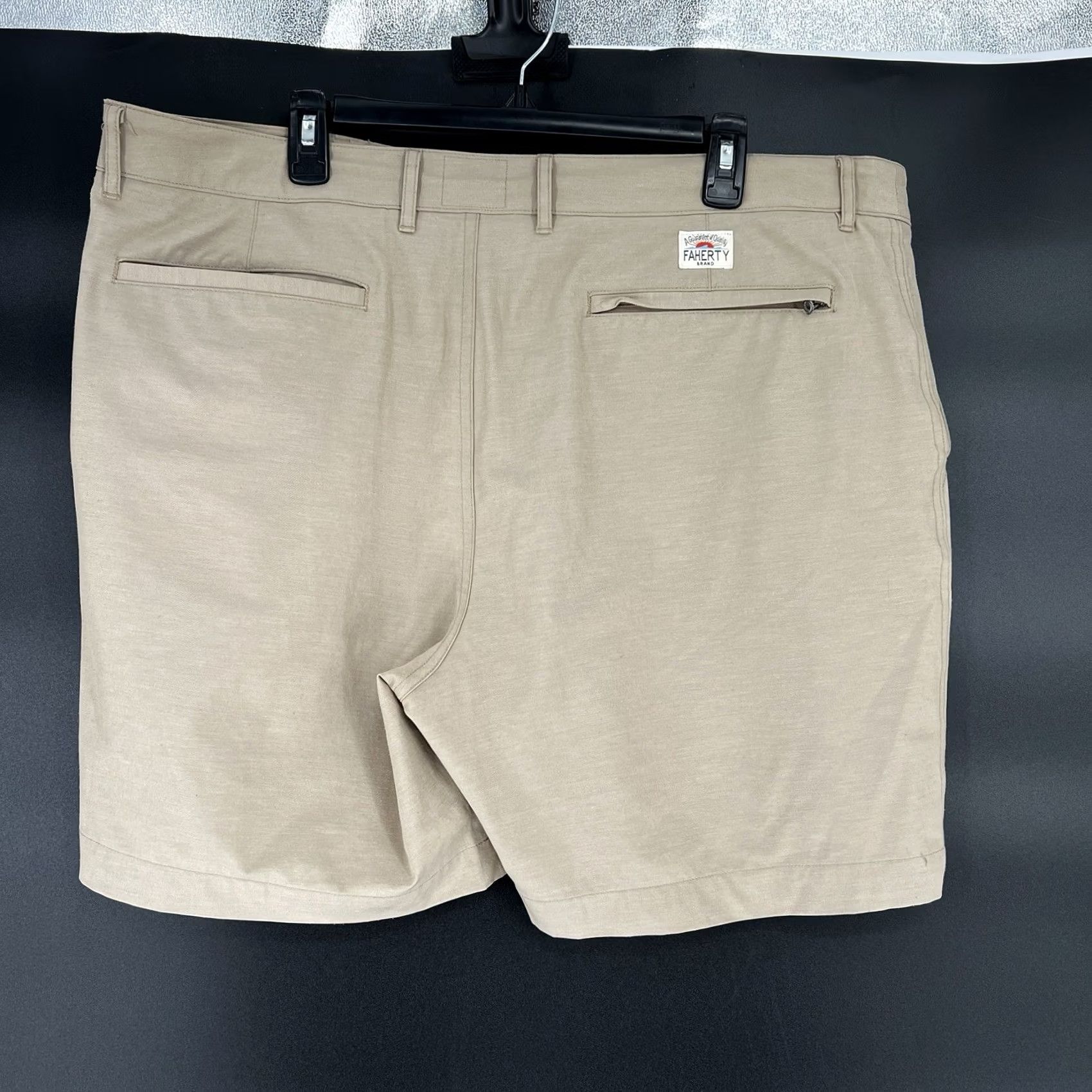 Faherty Faherty All Day Shorts Mens Size 38 Tan Performance Stretch Chino Shorts Size US 38 / EU 54 - 3 Thumbnail