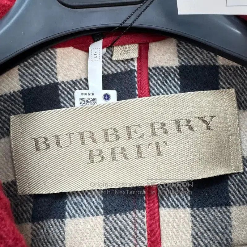 Burberry Burberry Red Wool Toggle Coat for Women. Size M / US 6-8 / IT 42-44 - 6 Thumbnail