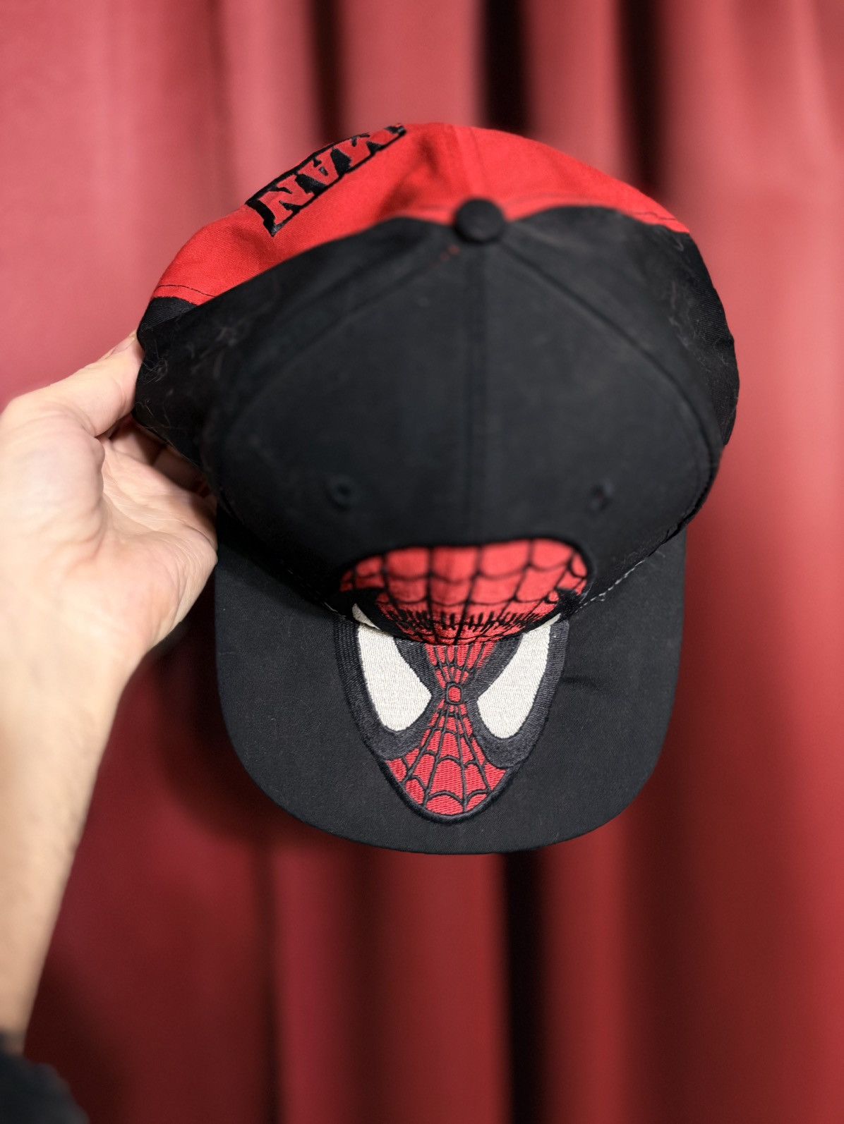 Marvel Comics Vintage Spider-Man Hat Marvel Comics 90’s Blockhead Grail Size ONE SIZE - 2 Thumbnail