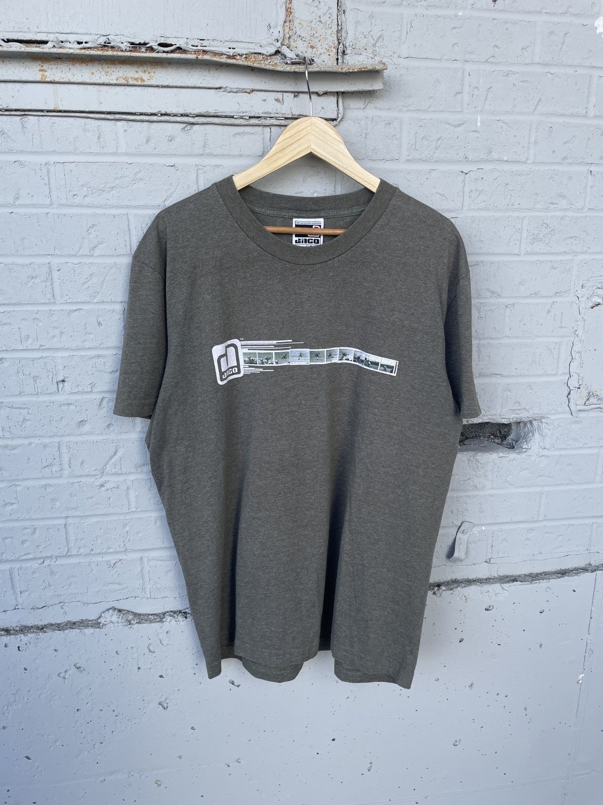 JNCO JNCO BMX Olive Green center logo tshirt Size US L / EU 52-54 / 3 - 3 Thumbnail
