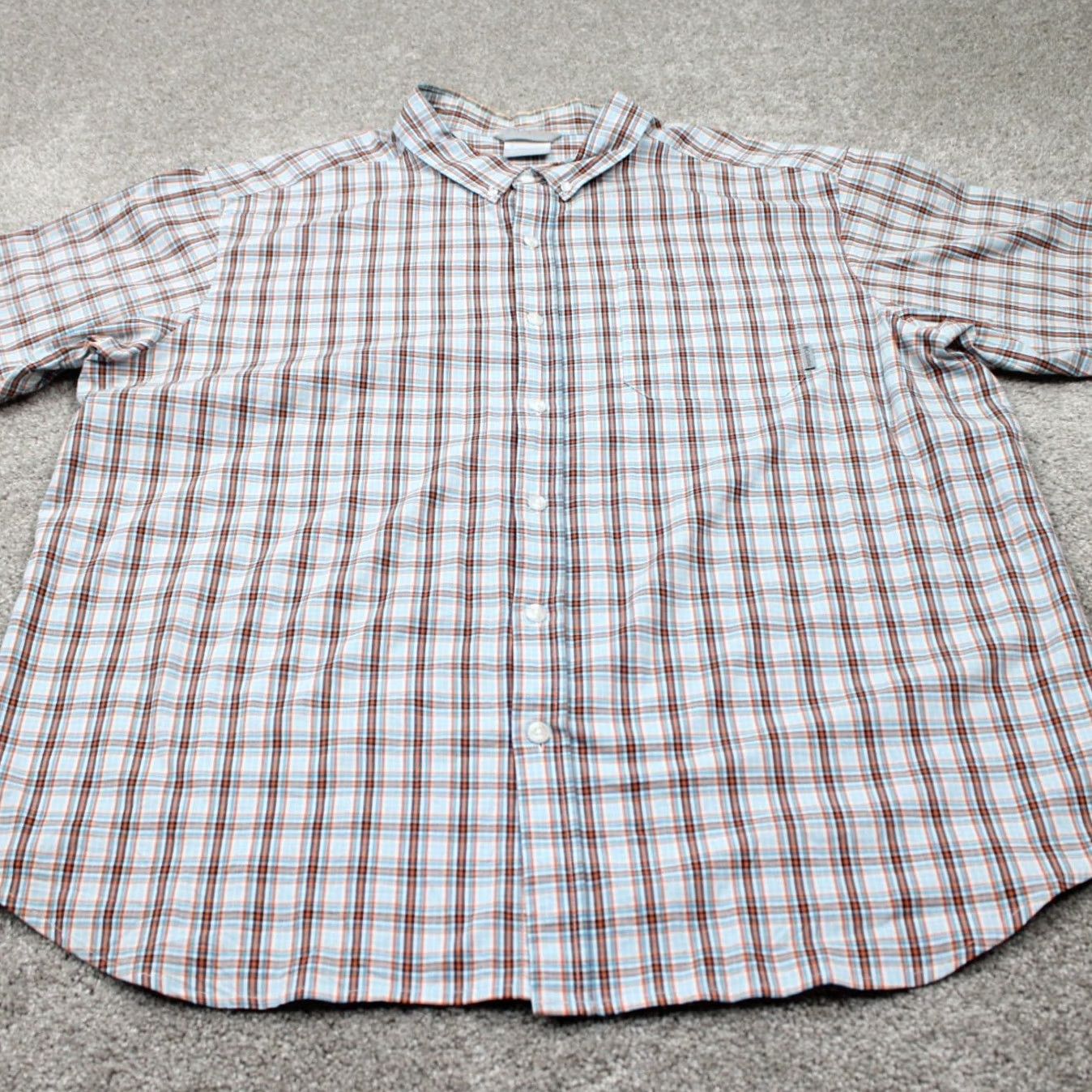 Vintage Columbia Shirt Men 2XL XXL Orange/Blue Rapid Rivers II Regular Fit Short Sleeve Plaid Size US XXL / EU 58 / 5 - 3 Thumbnail