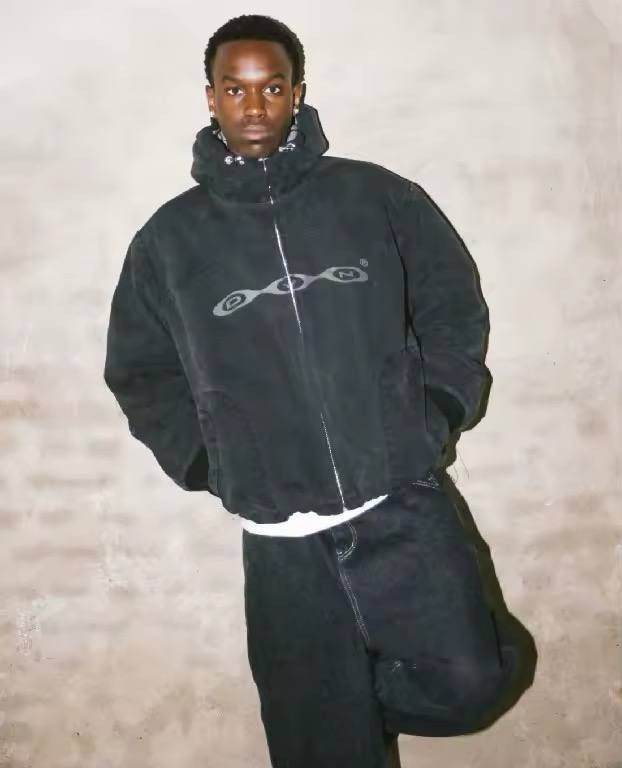 Japanese Brand × Vintage vintage frayed hip hoodie. Size US XL / EU 56 / 4 - 2 Thumbnail