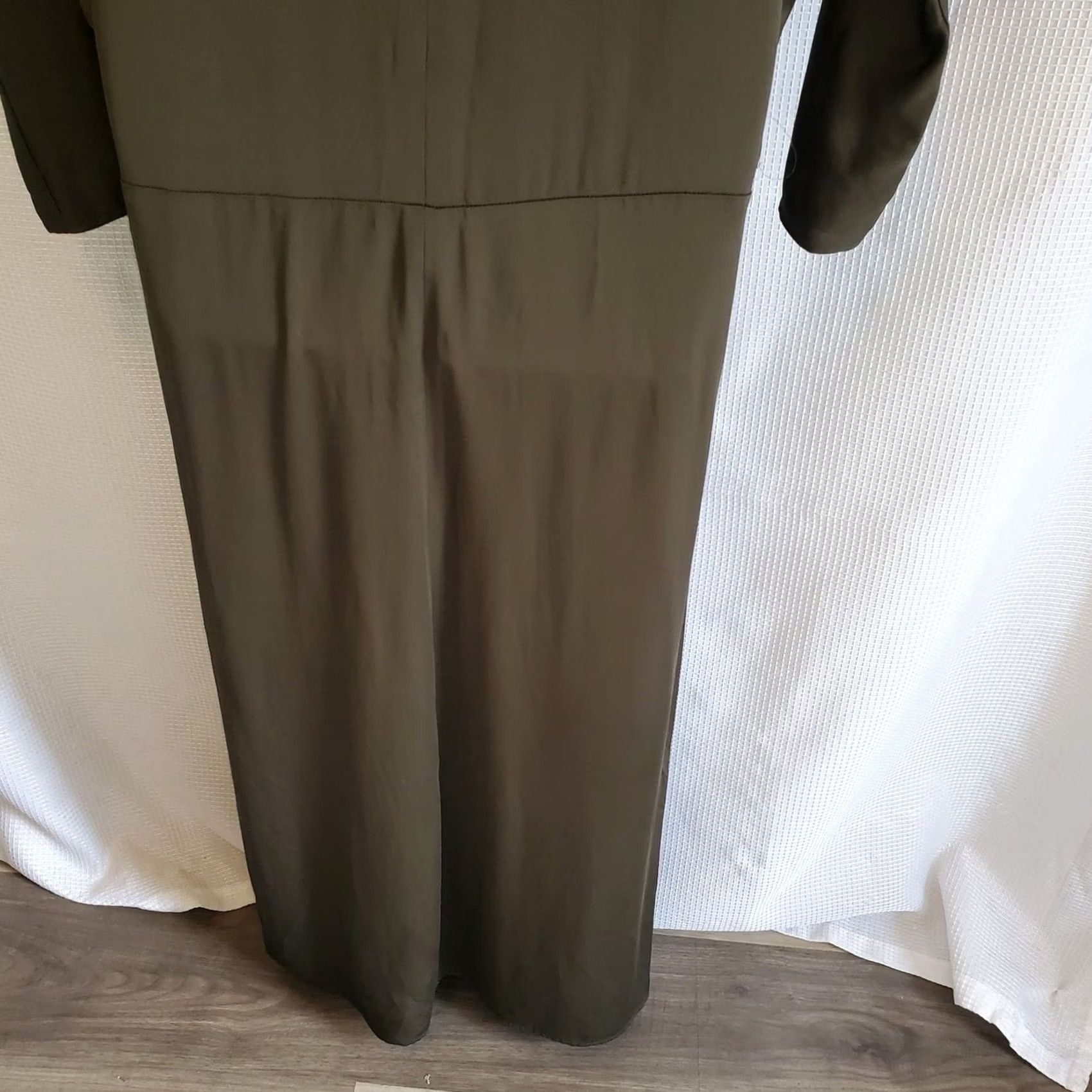 Zara Zara Dress Womens XS Green Woman Khai Long Sleeve Round Neck batwing Maxi Size Size XS / US 0-2 / IT 36-38 - 5 Thumbnail