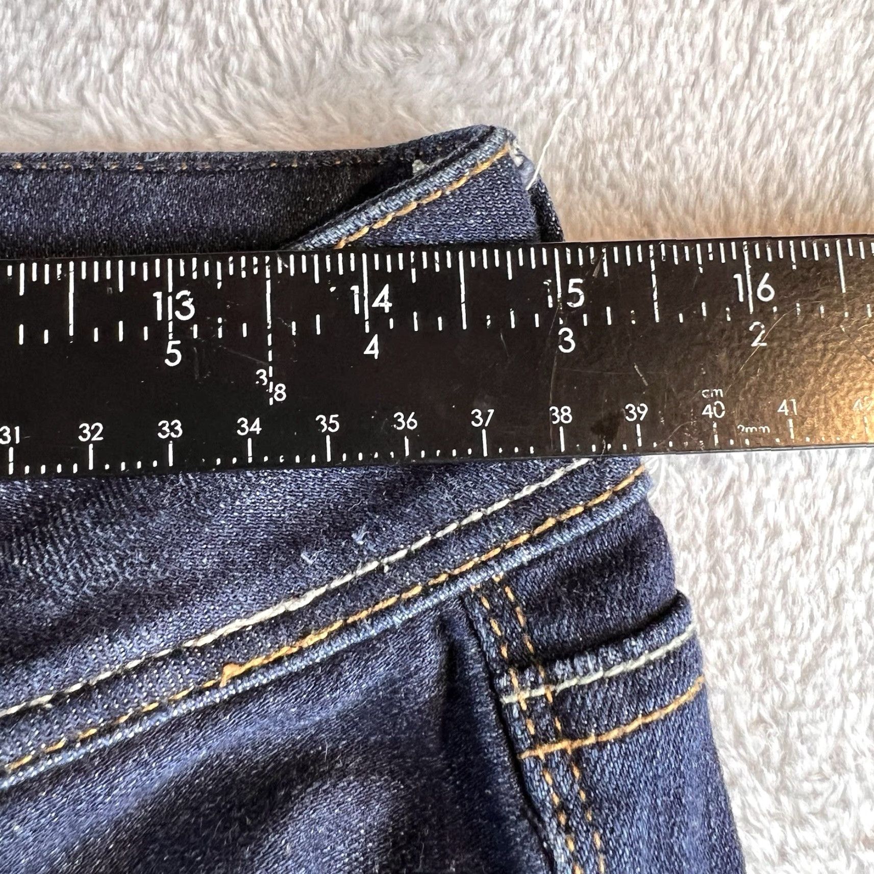 American Eagle Outfitters VINTAGE American Eagle Jeans Slim Bootcut Dark Wash Low Rise 6 Short 32x28 Womens Mens Girls Boys Size 28" / US 6 / IT 42 - 4 Thumbnail