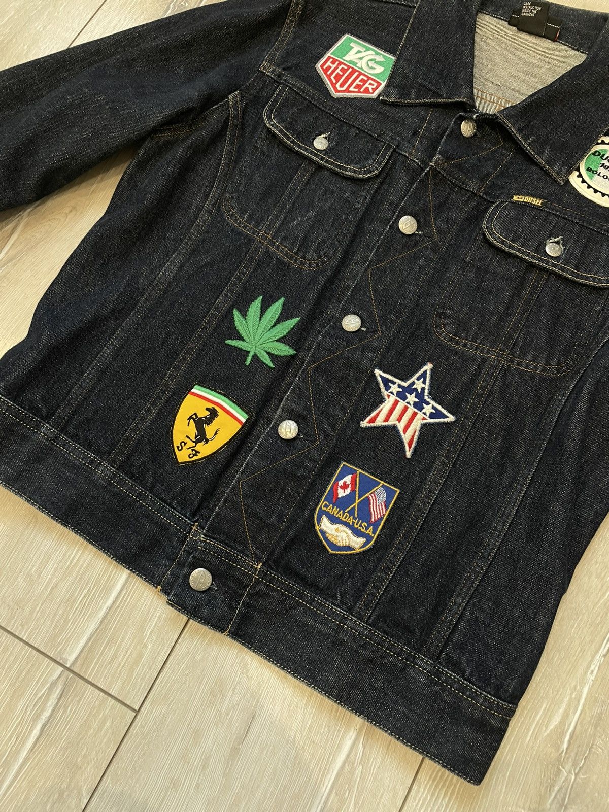 Diesel × Harley Davidson × Vintage Woman's Vintage Diesel Patches denim Jacket Harley-Davidson Size M / US 6-8 / IT 42-44 - 3 Thumbnail