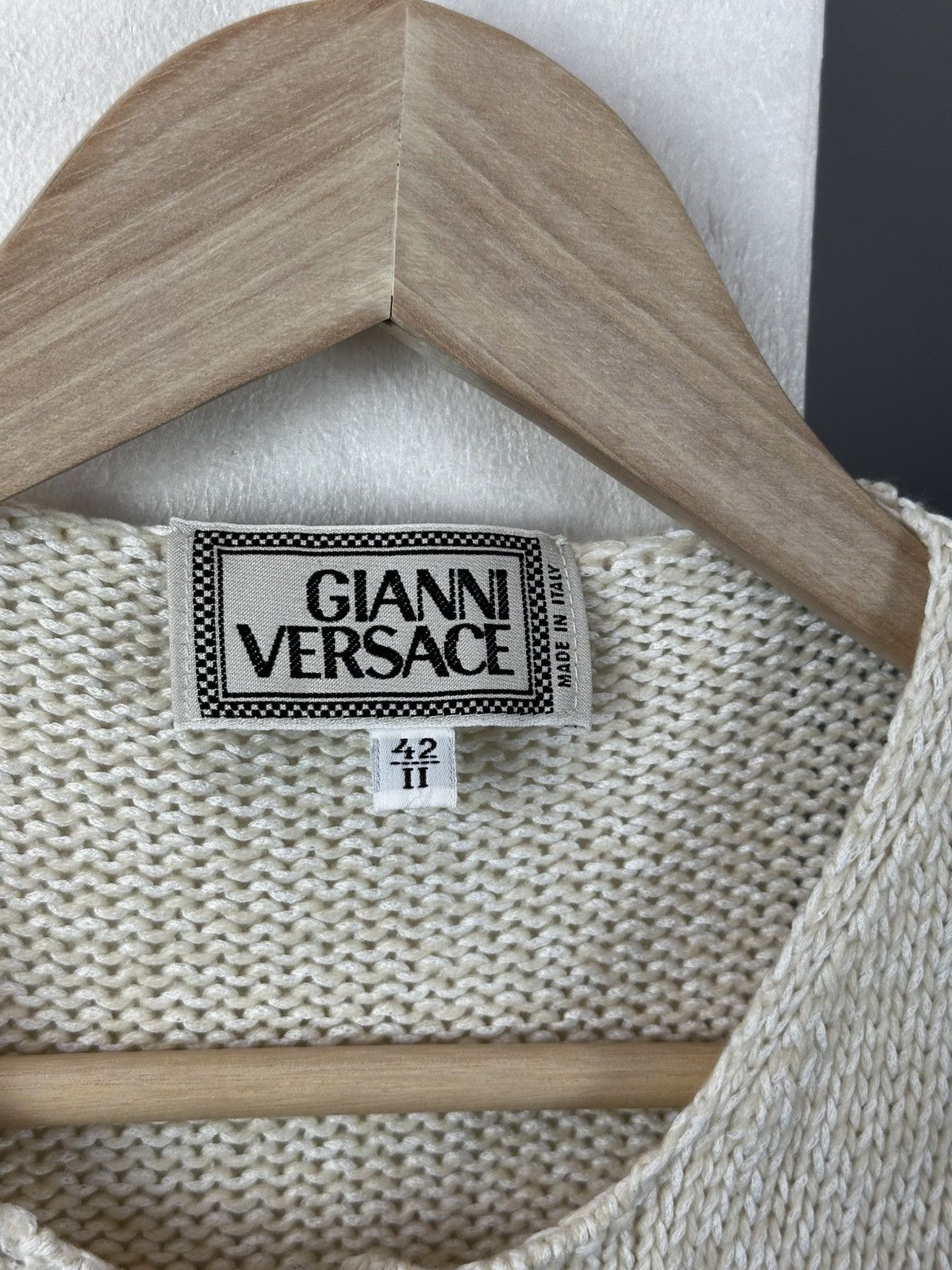 Versace Vintage Gianni Versace Silver Medusa Knit Sweater Size M / US 6-8 / IT 42-44 - 6 Thumbnail