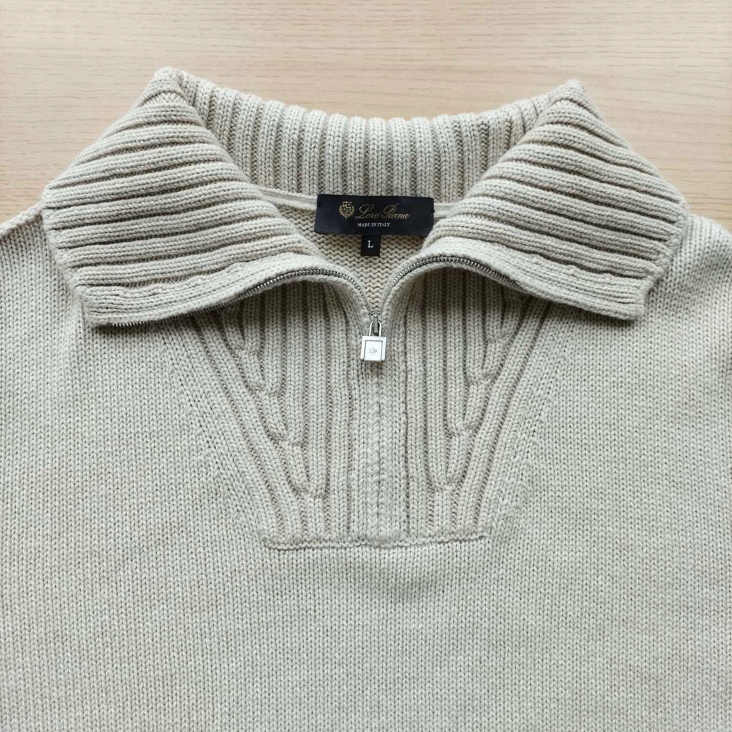 Loro Piana Loro Piana half-zip cashmere sweater women's L Size L / US 10 / IT 46 - 3 Thumbnail