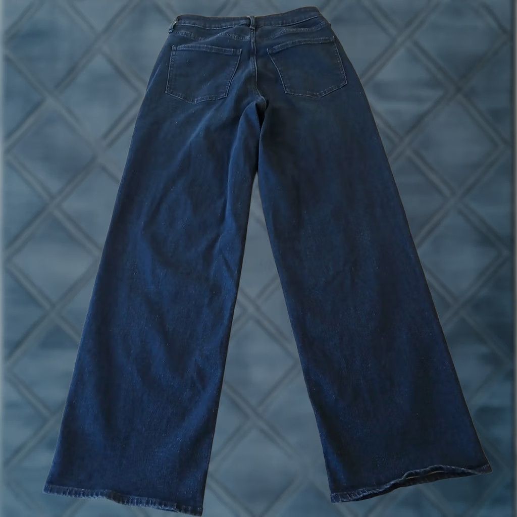 Old Navy Old Navy Wow Wide Leg Jeans Womens Size 4 Dark Wash 26x30 Mid Rise - Used Denim Size 27" / US 4 / IT 40 - 1 Thumbnail
