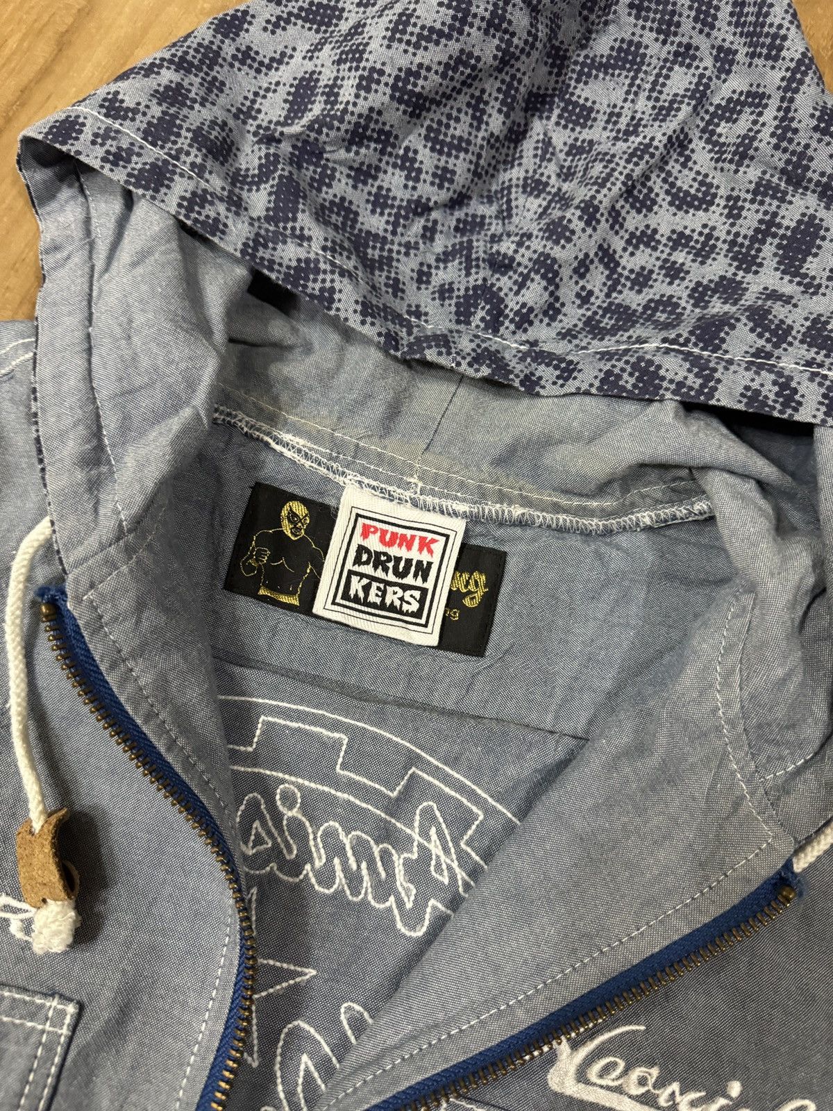Japanese Brand Punk Drunkers Light Denim JACKET Size US M / EU 48-50 / 2 - 3 Thumbnail
