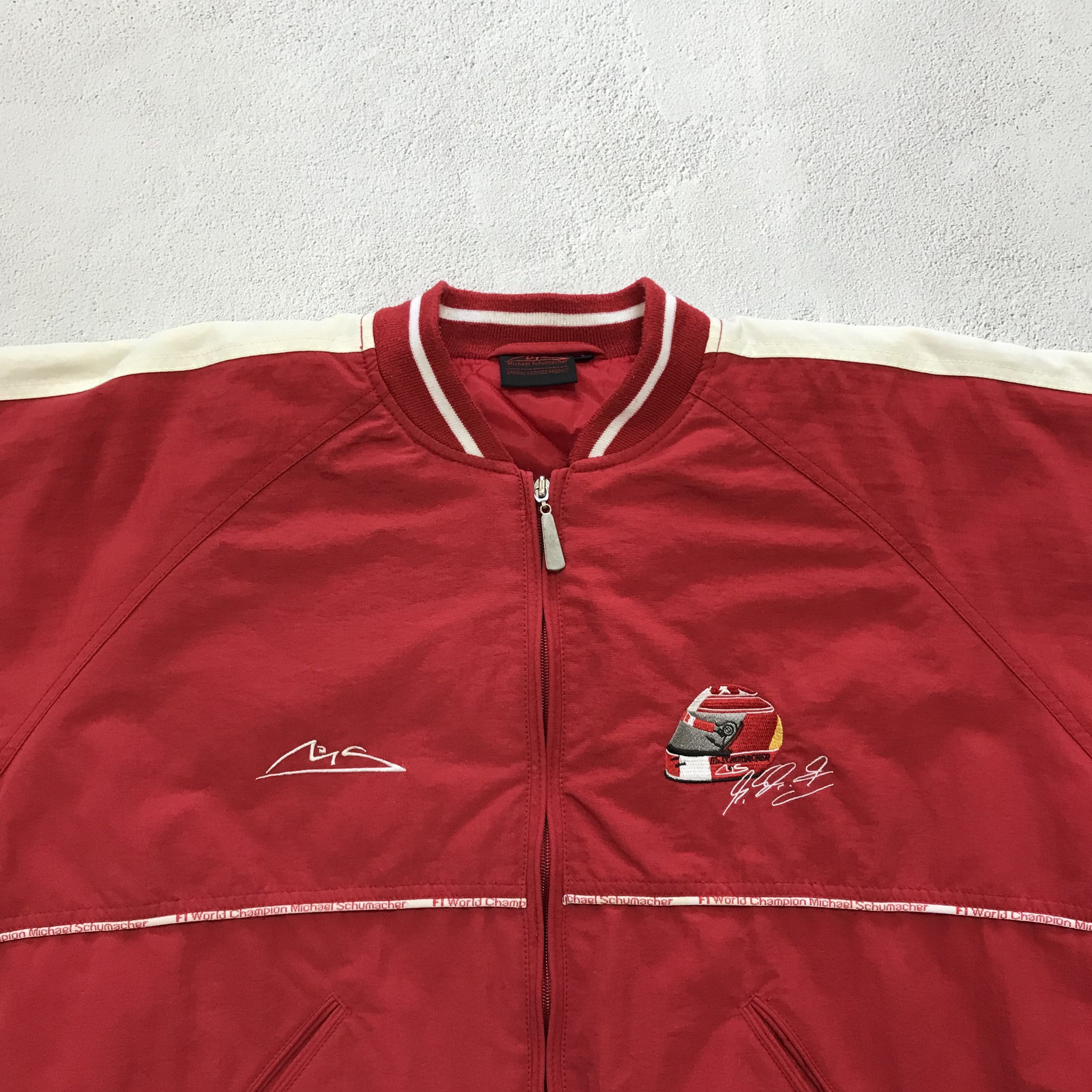 Formula 1 MICHAEL SCHUMACHER F1 Vintage Bomber Jacket 90s Rare Ferrari Size US L / EU 52-54 / 3 - 3 Thumbnail