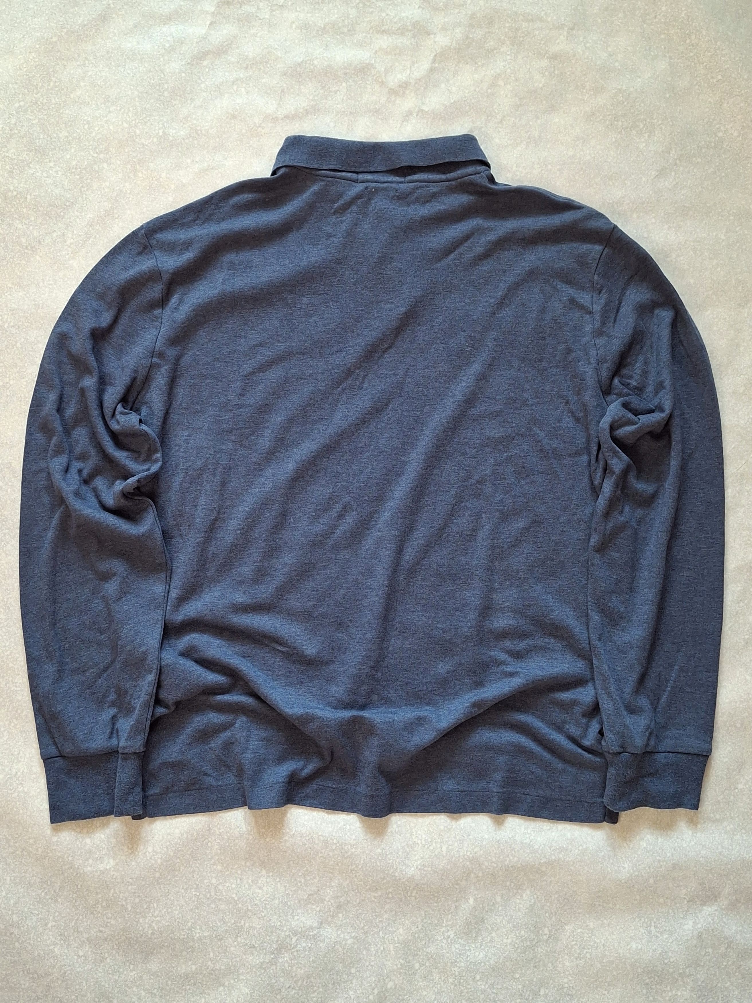 Polo Ralph Lauren × Vintage Polo Ralph Lauren Navy Polo Long Sleeve Solid Shirt Size US M / EU 48-50 / 2 - 6 Thumbnail