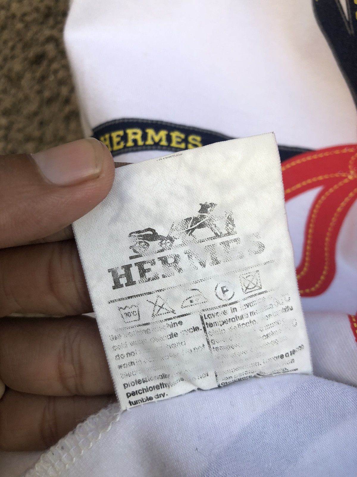 Hermes Hermes Ribbon Tape Tee Size S / US 4 / IT 40 - 5 Thumbnail