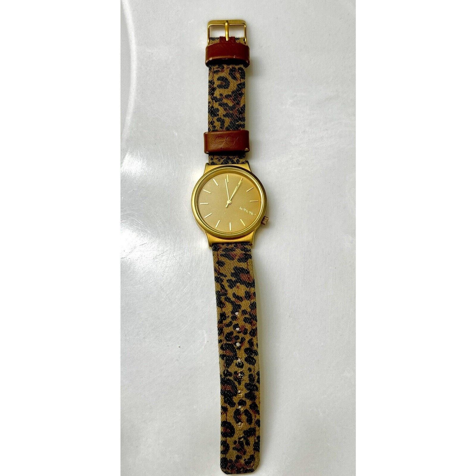Komono Komono Ladies Watch - “Wizard” w. Leopard Print Strap Size ONE SIZE - 3 Thumbnail
