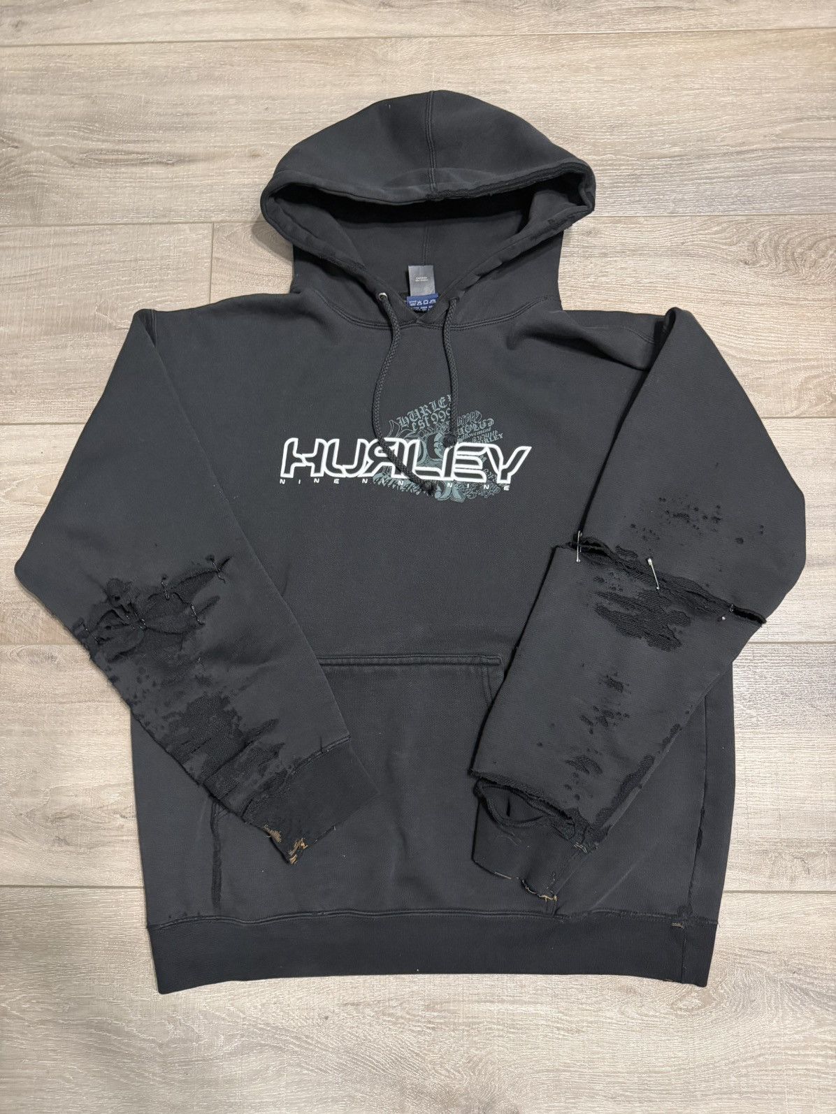 Vintage Vintage Faded Distressed Hoodie Size US L / EU 52-54 / 3 - 2 Thumbnail