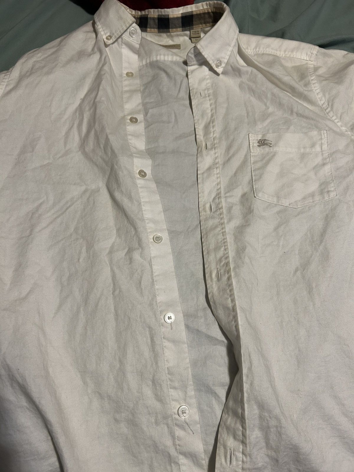 Burberry Burberry white button down Size US M / EU 48-50 / 2 - 1 Thumbnail