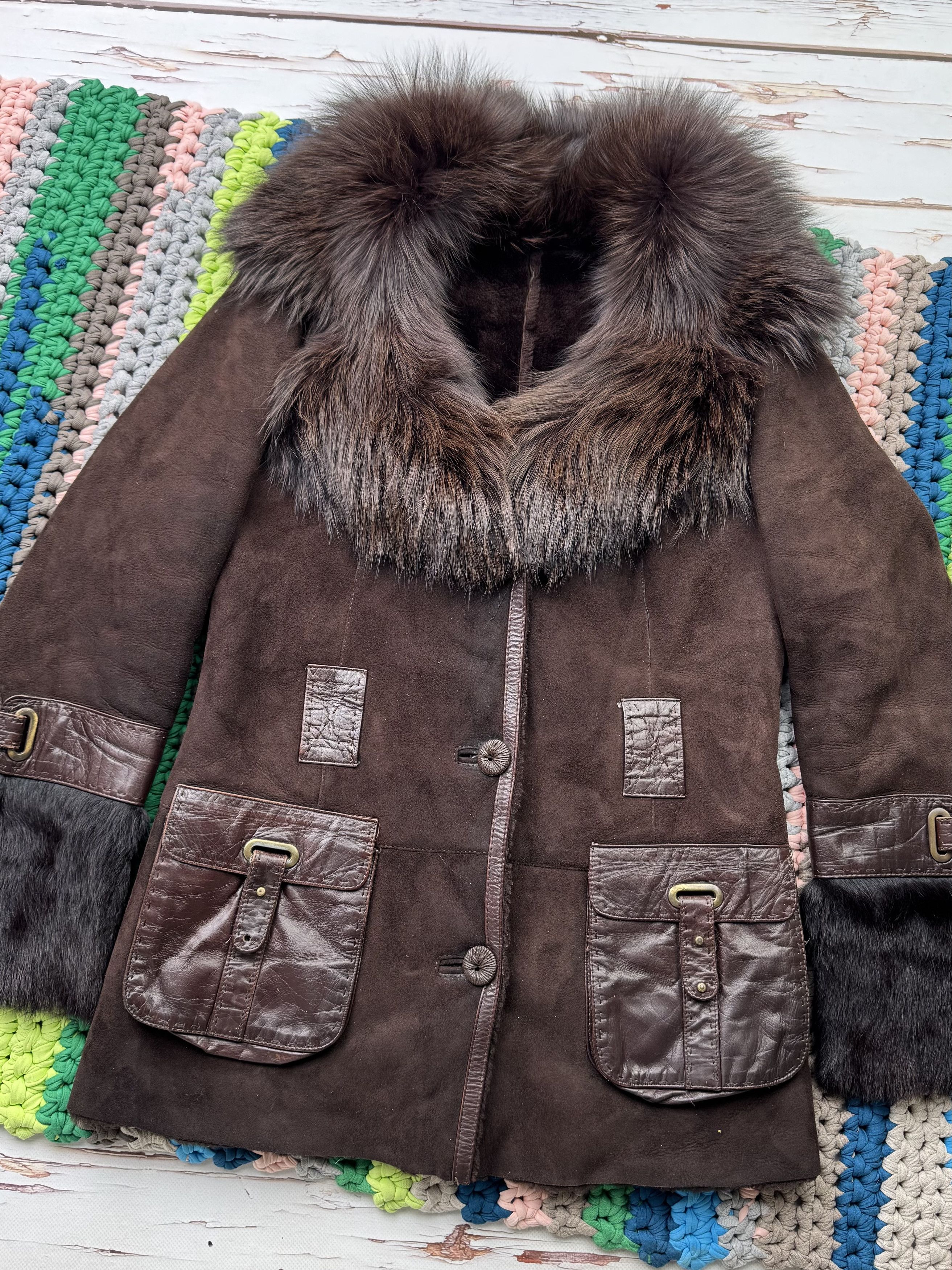 Hysteric Glamour Vintage Real Sheepskin Jacket With Real Fur Details D15V276) Size S / US 4 / IT 40 - 4 Thumbnail