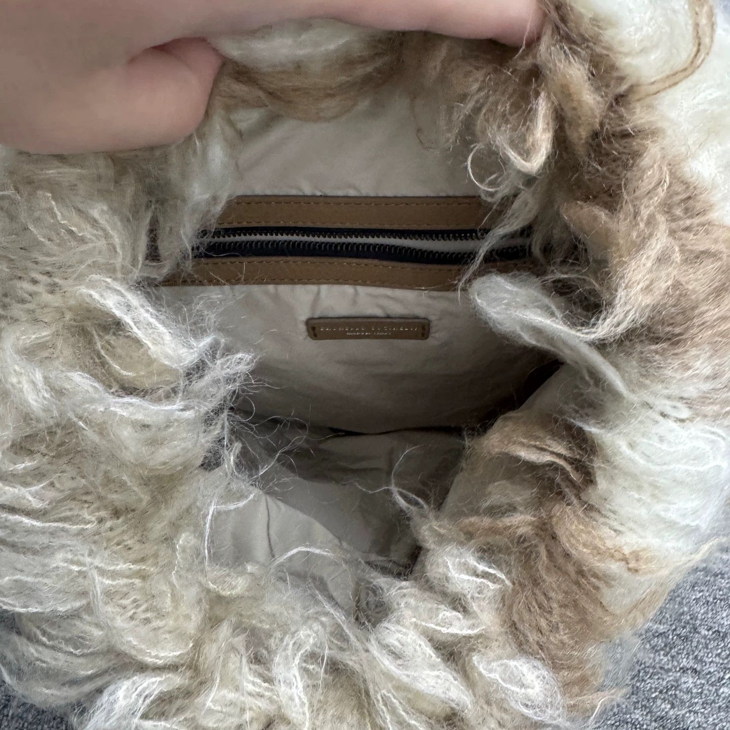 Brunello Cucinelli BRUENLLO CUCINELLI Mohair Backpack NM 30x8x30 Size ONE SIZE - 5 Thumbnail