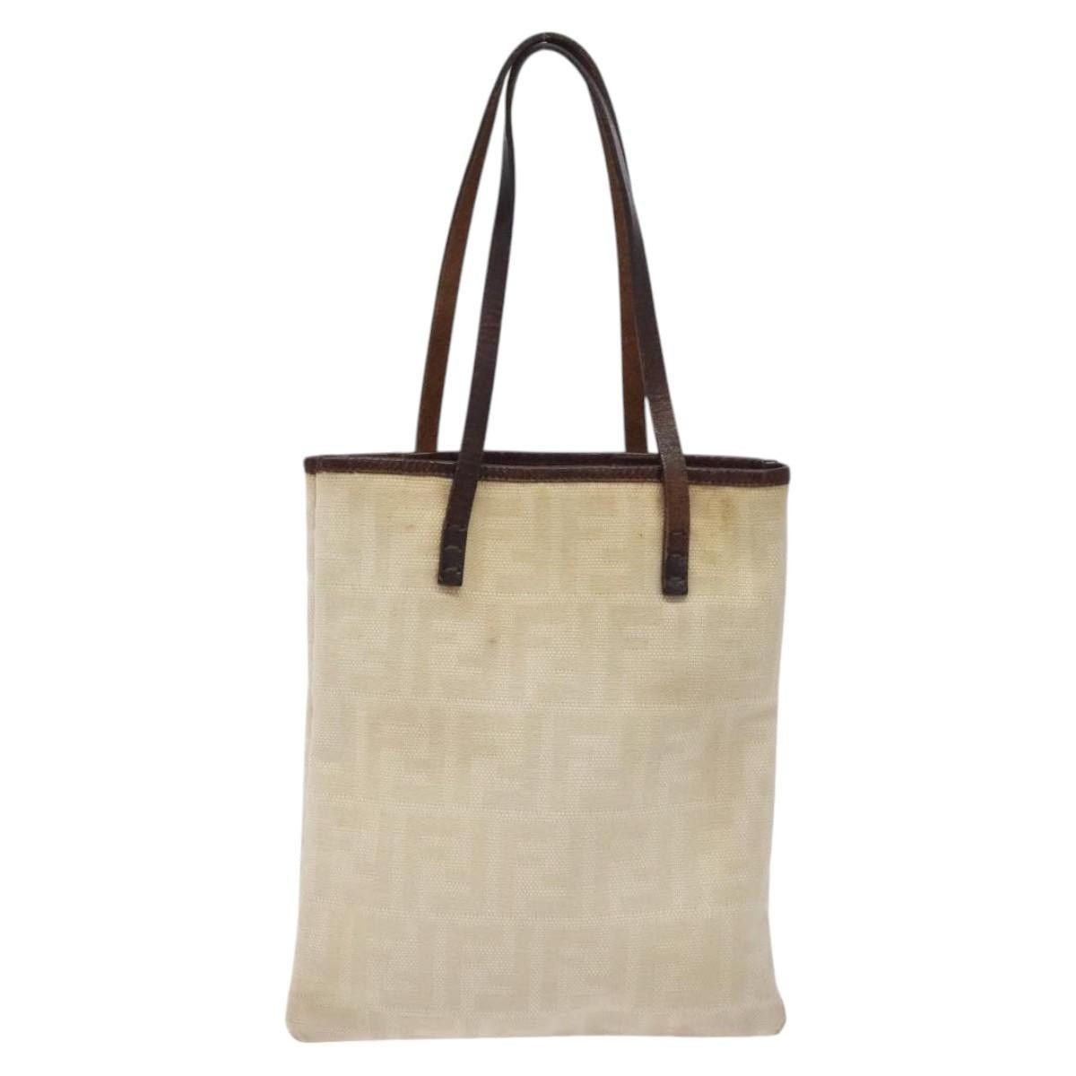 Fendi FENDI Zucca Canvas Hand Bag Beige Brown Size ONE SIZE - 3 Thumbnail